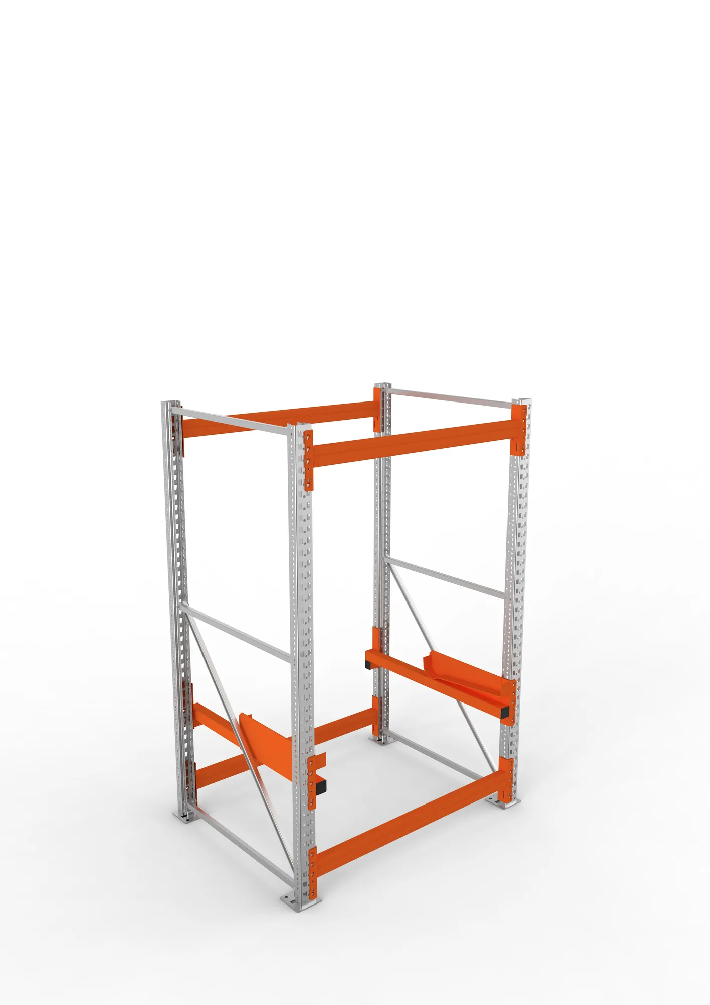 META MULTIPAL | Kabeltrommelregal | Grundregal | 2200 x 1300 x 1100 mm | Feldlast 4000 kg | 2 Ebenen | Typ 2 | verzinkt