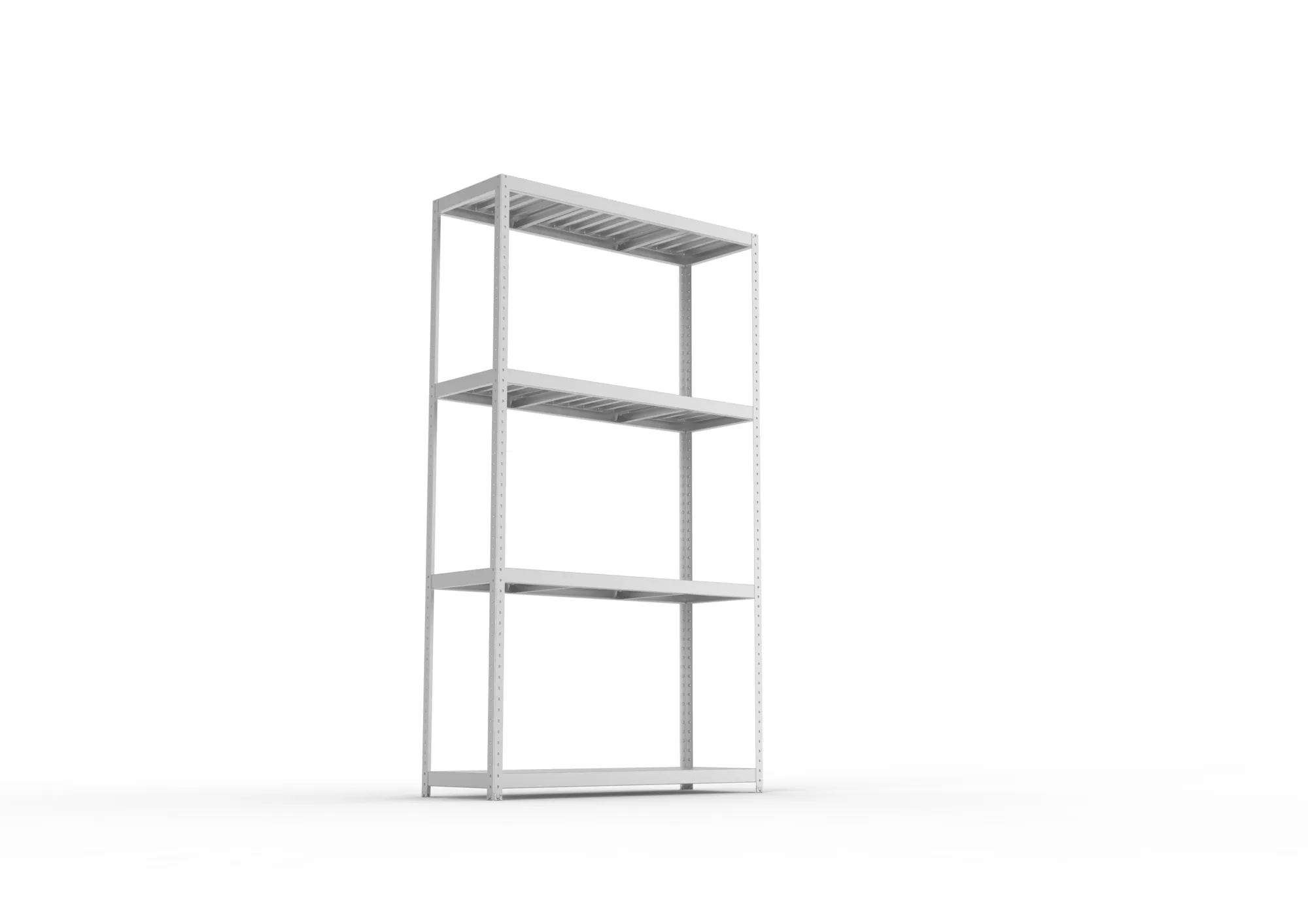 META SPEED-RACK Weitspannregal | Komplettregal | 2970 x 1700 x 600 mm | Fachlast 500 kg | Stahlpaneelböden | 4 Ebenen