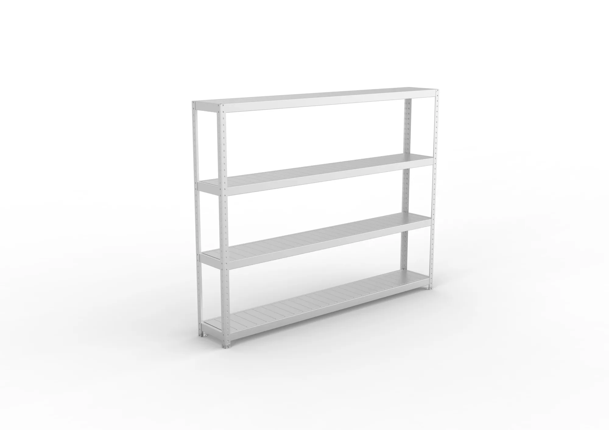 META SPEED-RACK Weitspannregal | Komplettregal | 1970 x 2500 x 400 mm | Fachlast 400 kg | Stahlpaneelböden | 4 Ebenen