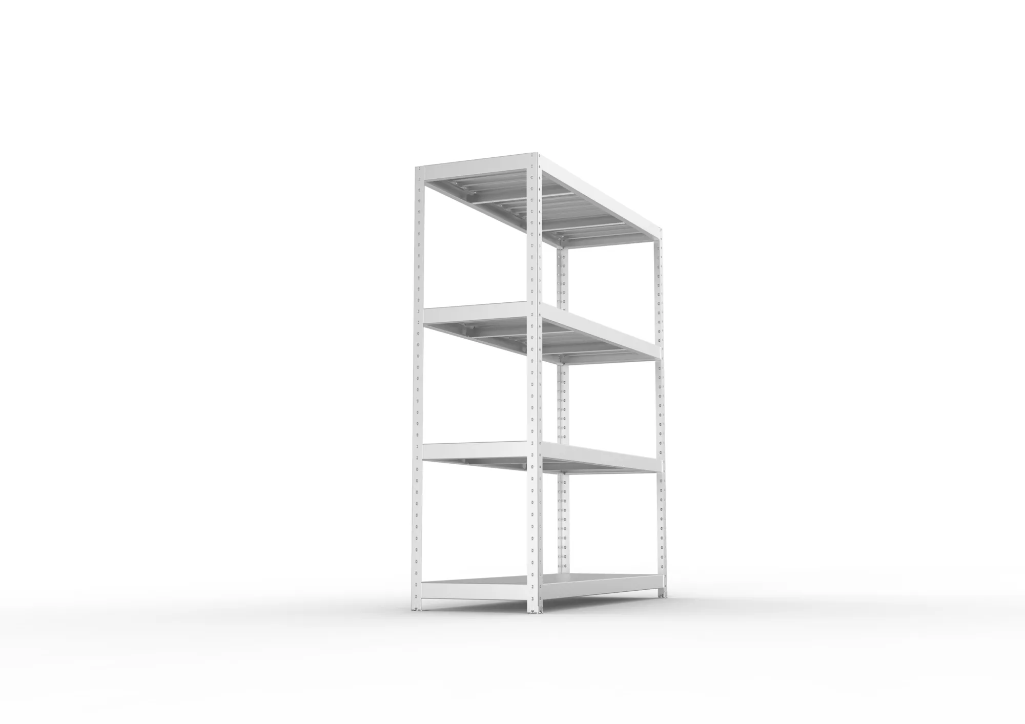 META SPEED-RACK Weitspannregal | Komplettregal | 1970 x 1700 x 600 mm | Fachlast 500 kg | Stahlpaneelböden | 4 Ebenen