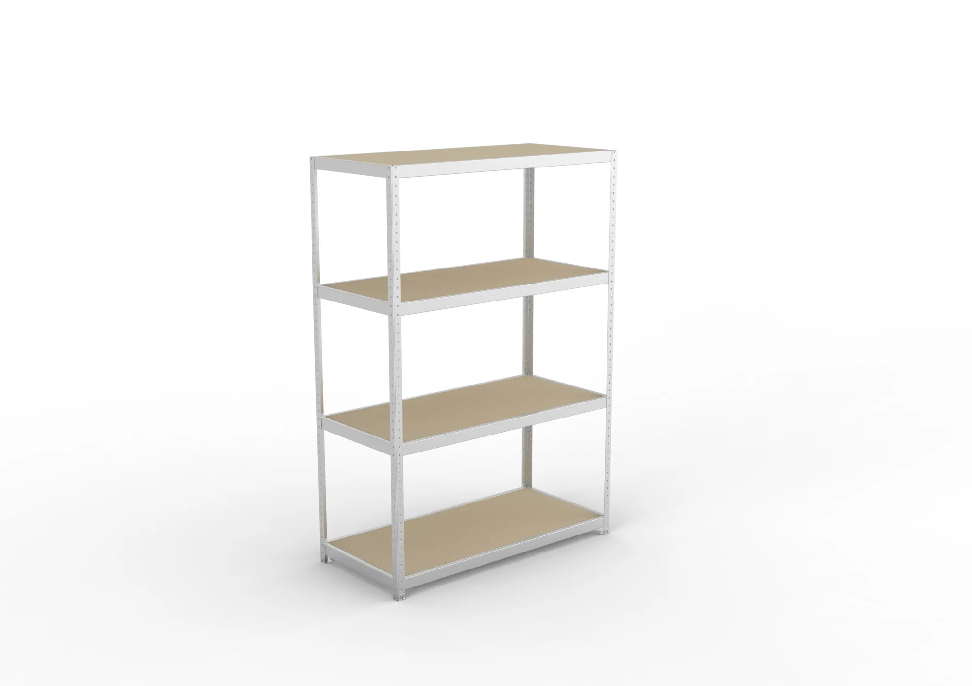 META SPEED-RACK Weitspannregal | Komplettregal | 2470 x 1700 x 800 mm | Fachlast 500 kg | Spanplattenböden | 4 Ebenen