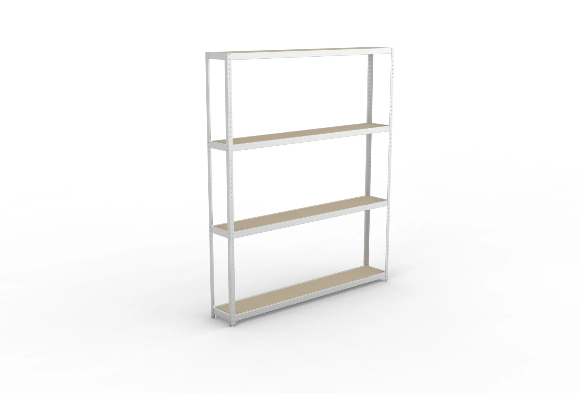 META SPEED-RACK Weitspannregal | Komplettregal | 2970 x 2500 x 400 mm | Fachlast 400 kg | Spanplattenböden | 4 Ebenen