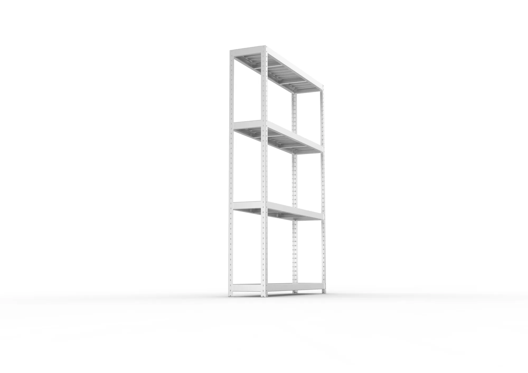 META SPEED-RACK Weitspannregal | Komplettregal | 2470 x 1700 x 600 mm | Fachlast 500 kg | Stahlpaneelböden | 4 Ebenen
