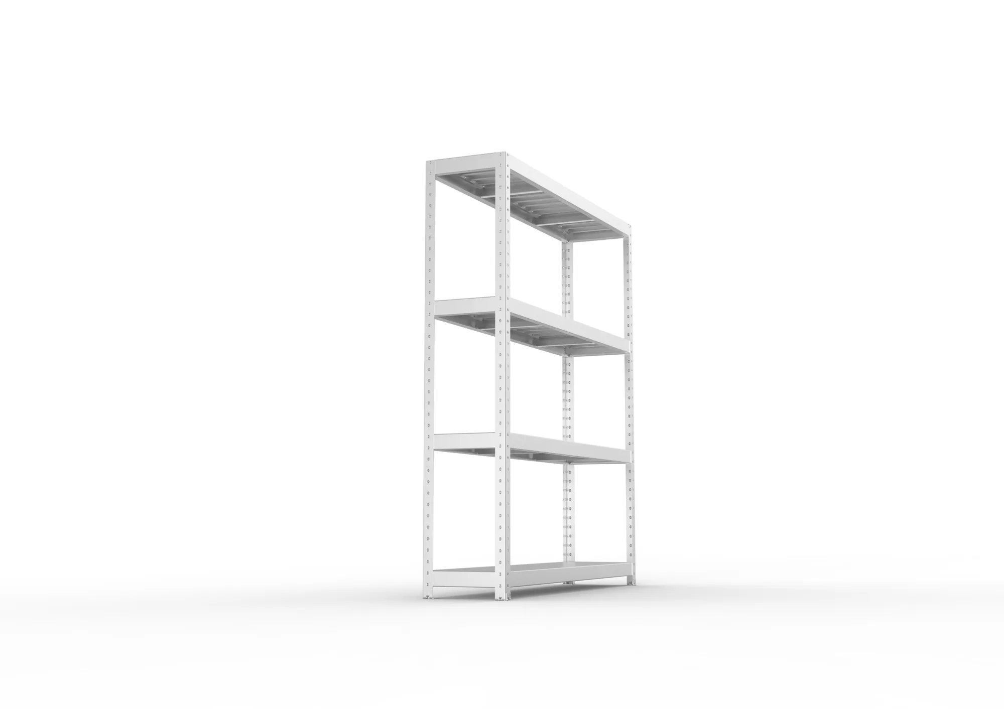 META SPEED-RACK Weitspannregal | Komplettregal | 1970 x 1700 x 400 mm | Fachlast 500 kg | Stahlpaneelböden | 4 Ebenen