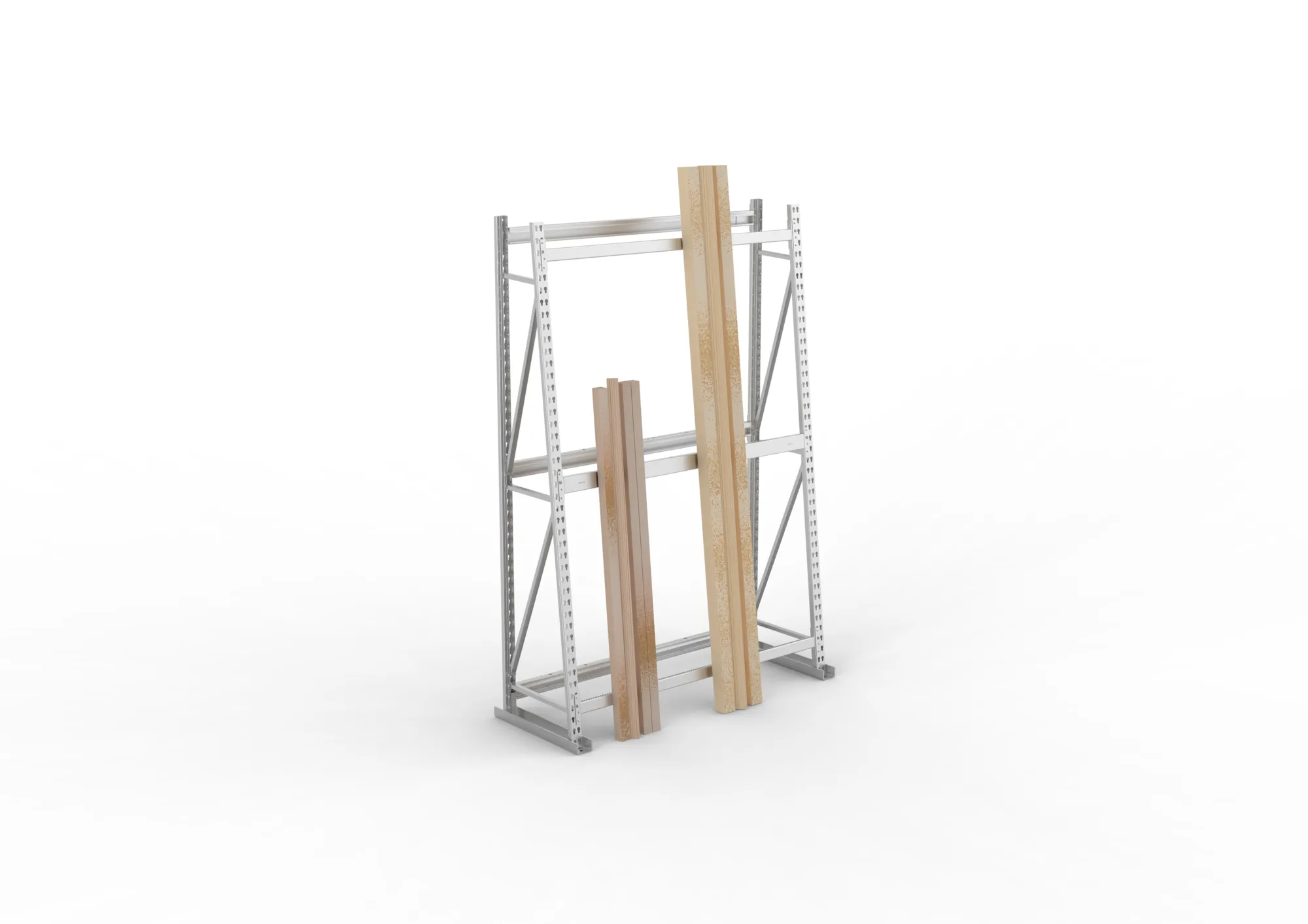META MINI-RACK | Profillagerregal | Grundregal | 2200 x 1400 x 500 mm | RAL 7035