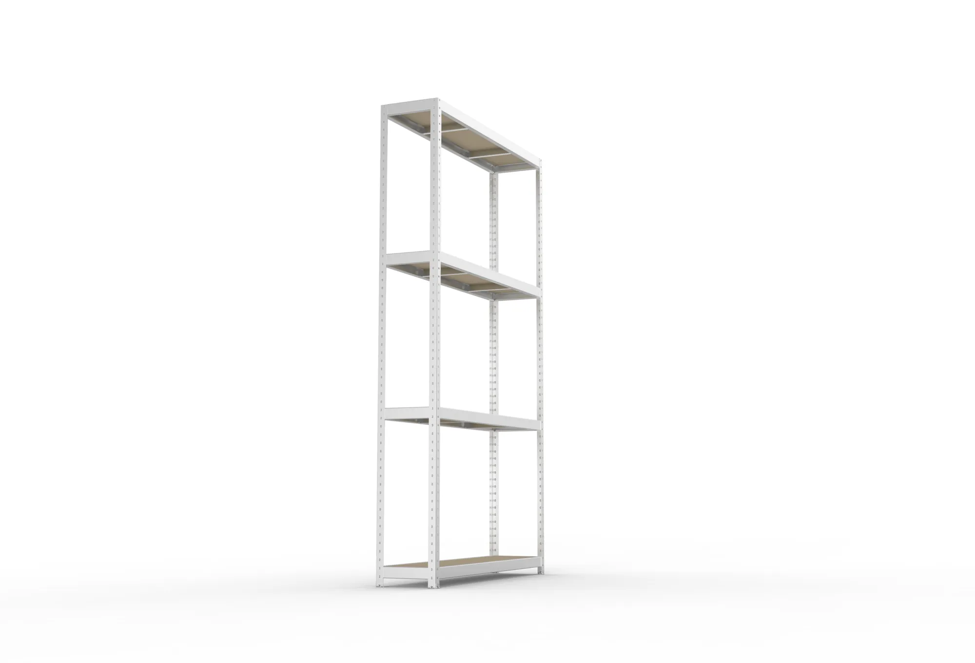 META SPEED-RACK Weitspannregal | Komplettregal | 2970 x 1700 x 400 mm | Fachlast 500 kg | Spanplattenböden | 4 Ebenen