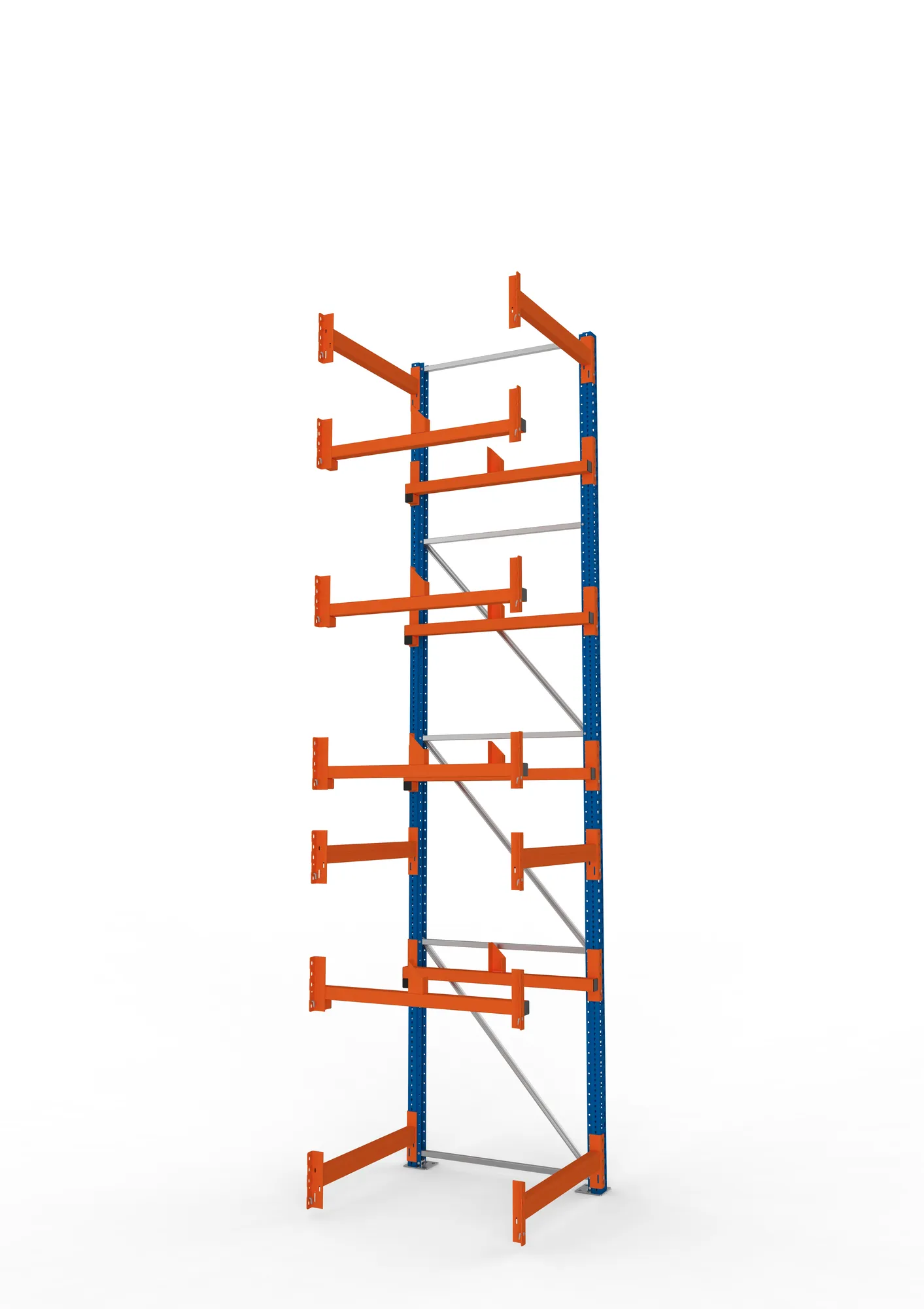 META MULTIPAL | Kabeltrommelregal | Anbauregal | 4400 x 900 x 1100 mm | Feldlast 5500 kg | 2 Ebenen | Typ 1 | RAL 5010