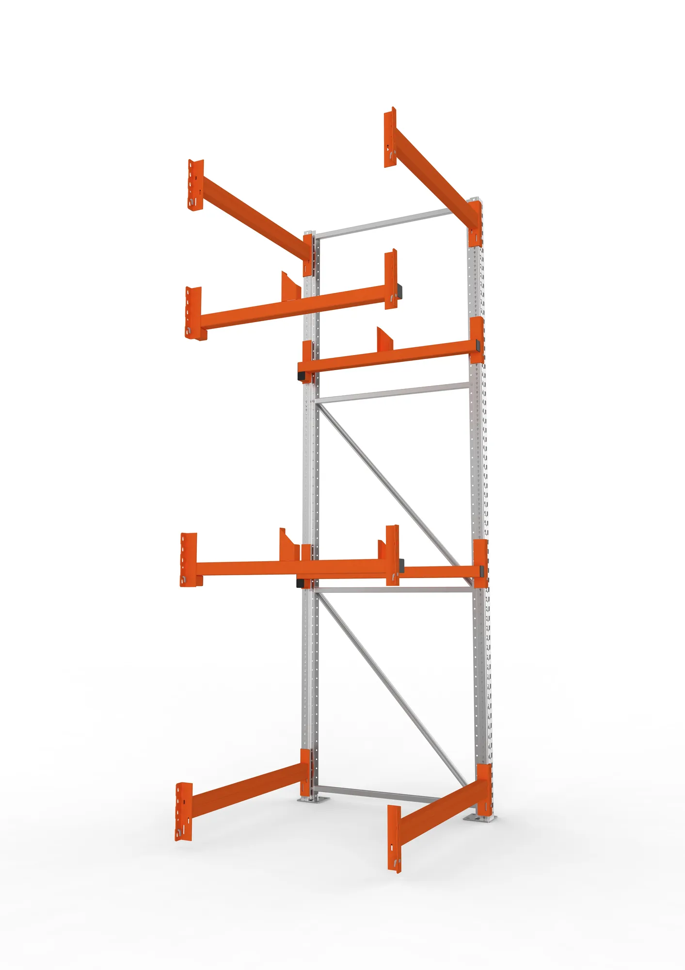 META MULTIPAL | Kabeltrommelregal | Anbauregal | 3300 x 1100 x 1100 mm | Feldlast 4000 kg | 2 Ebenen | Typ 1 | verzinkt