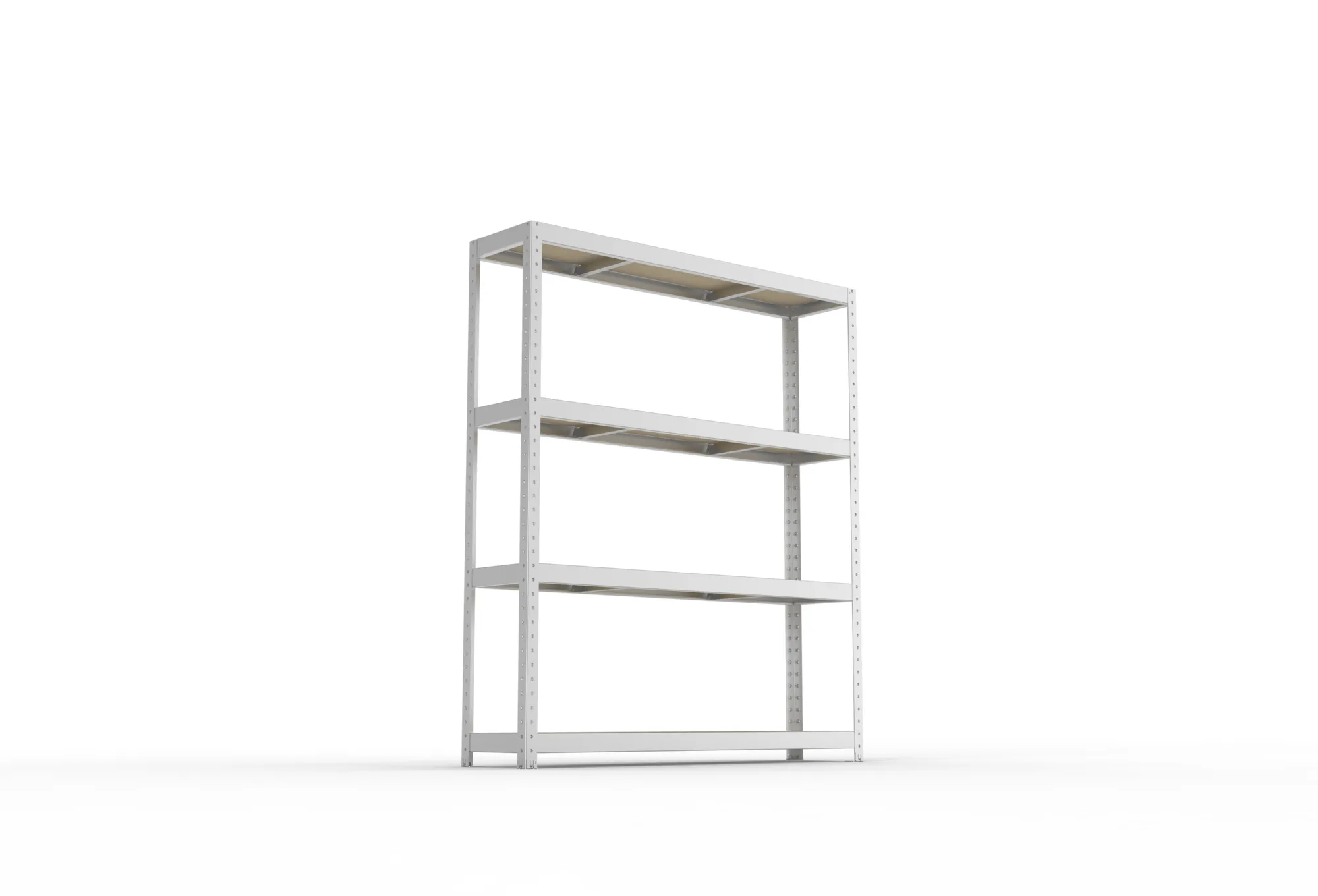 META SPEED-RACK Weitspannregal | Komplettregal | 1970 x 1700 x 400 mm | Fachlast 500 kg | Spanplattenböden | 4 Ebenen