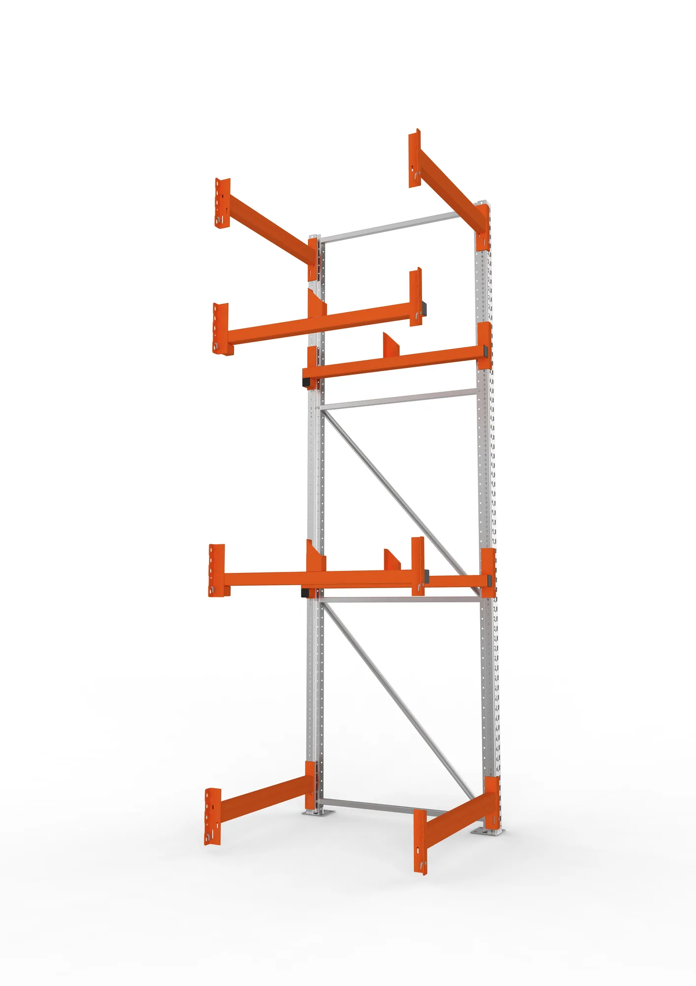 META MULTIPAL | Kabeltrommelregal | Anbauregal | 3300 x 900 x 1100 mm | Feldlast 4000 kg | 2 Ebenen | Typ 1 | verzinkt