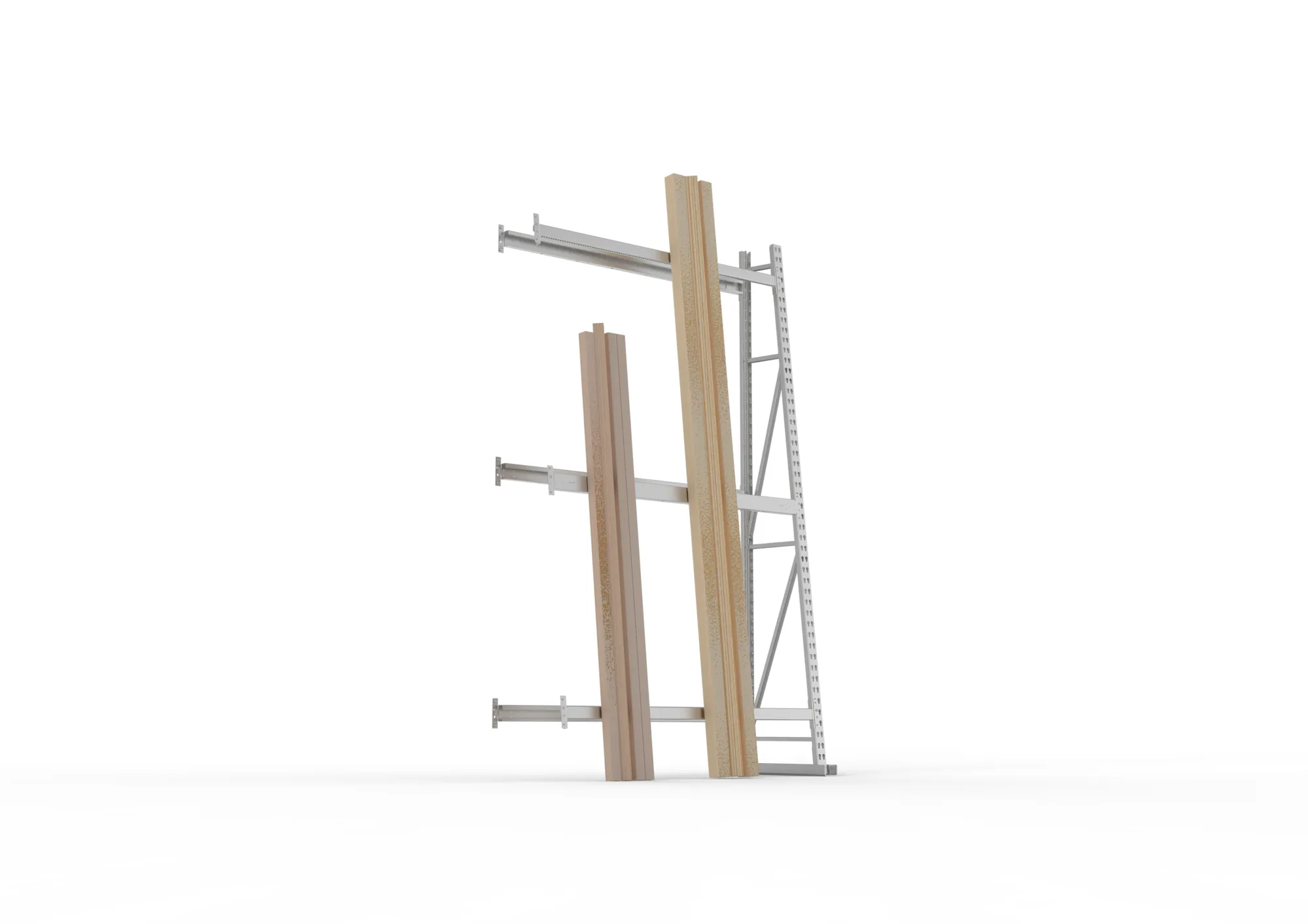 META MINI-RACK | Profillagerregal | Anbauregal | 2500 x 1400 x 500 mm | RAL 7035