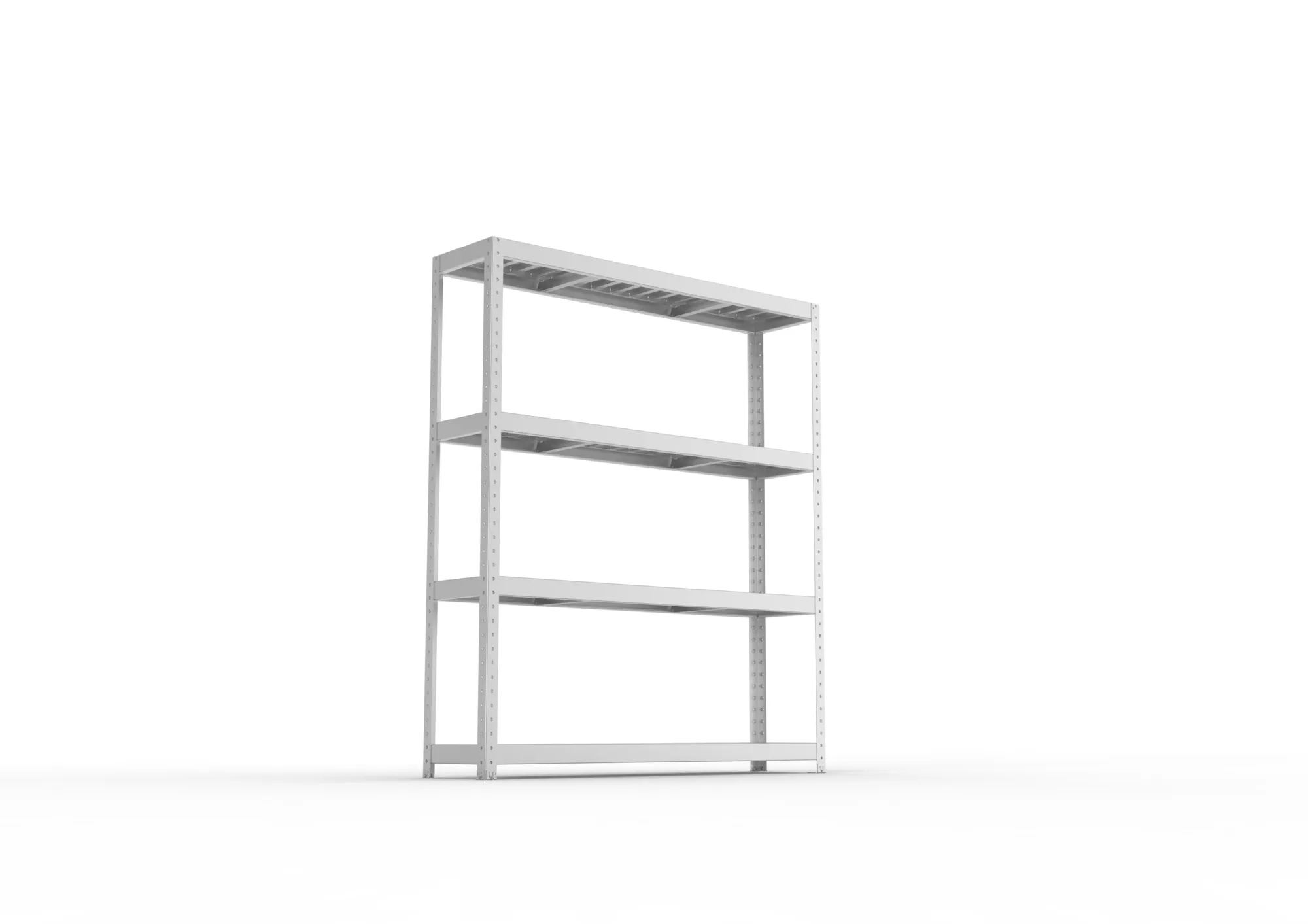 META SPEED-RACK Weitspannregal | Komplettregal | 1970 x 1700 x 400 mm | Fachlast 500 kg | Stahlpaneelböden | 4 Ebenen