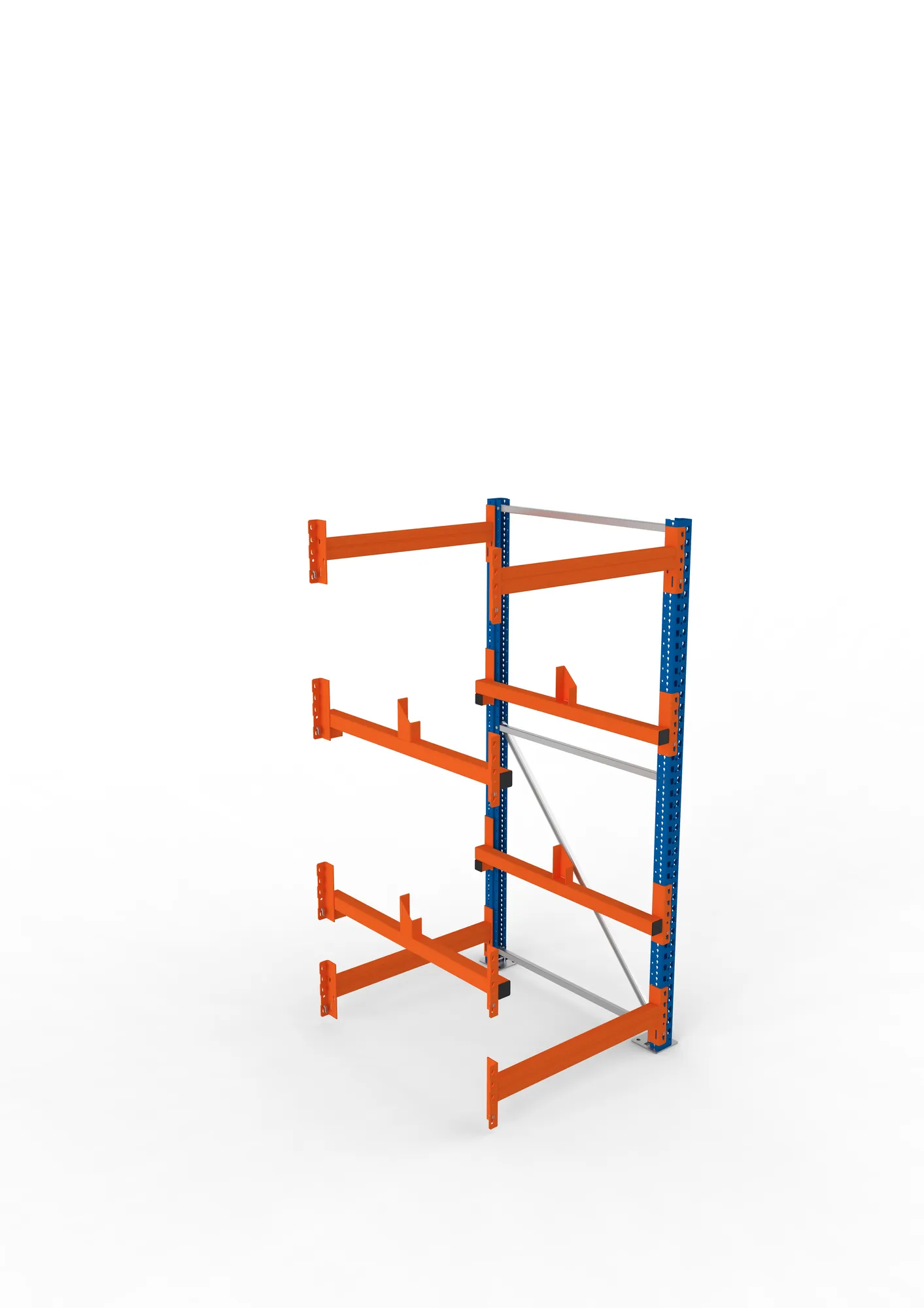 META MULTIPAL | Kabeltrommelregal | Anbauregal | 2200 x 900 x 1100 mm | Feldlast 4000 kg | 2 Ebenen | Typ 1 | RAL 5010