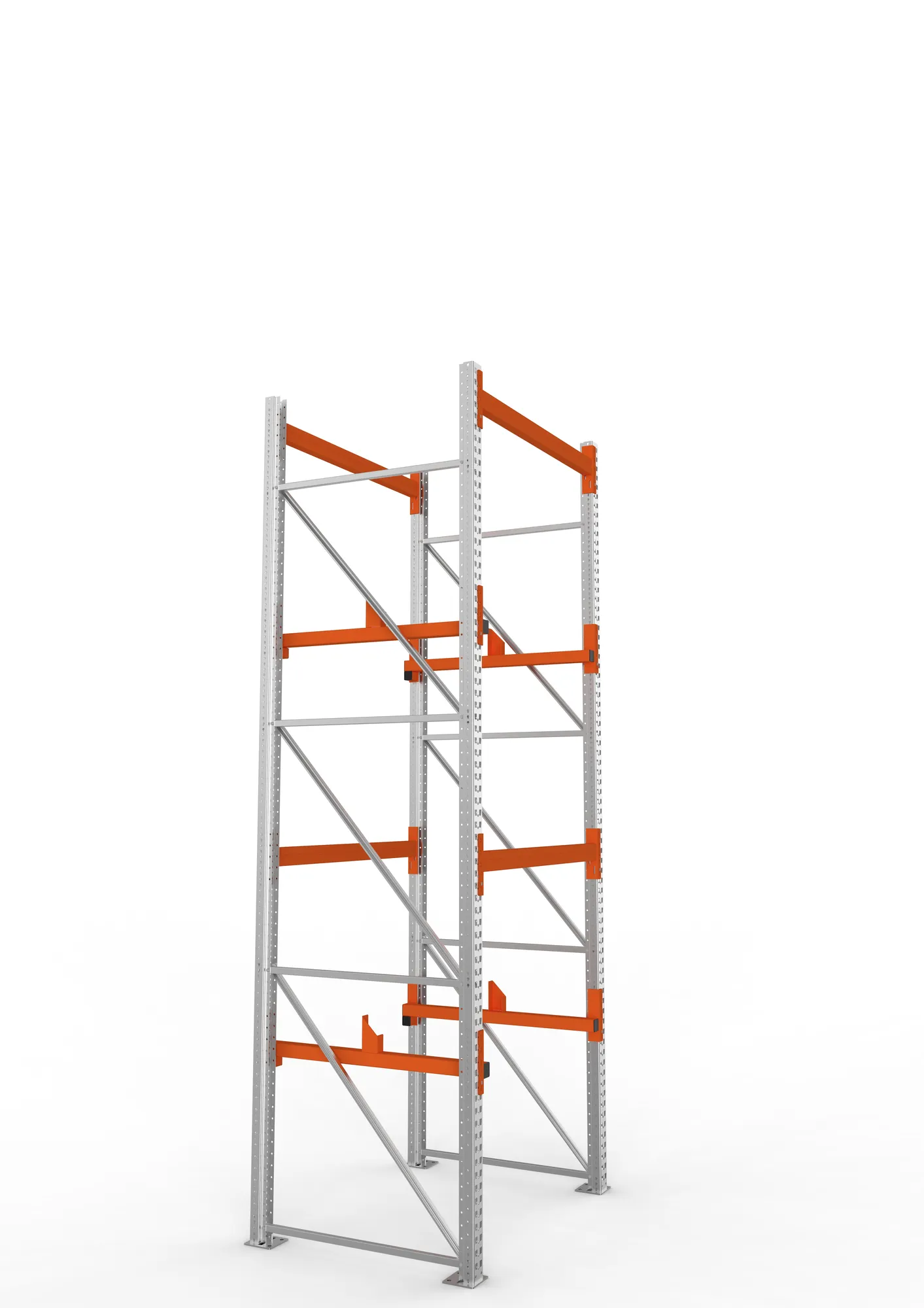 META MULTIPAL | Kabeltrommelregal | Grundregal | 3800 x 1300 x 1100 mm | Feldlast 4000 kg | 2 Ebenen | Typ 1 | verzinkt