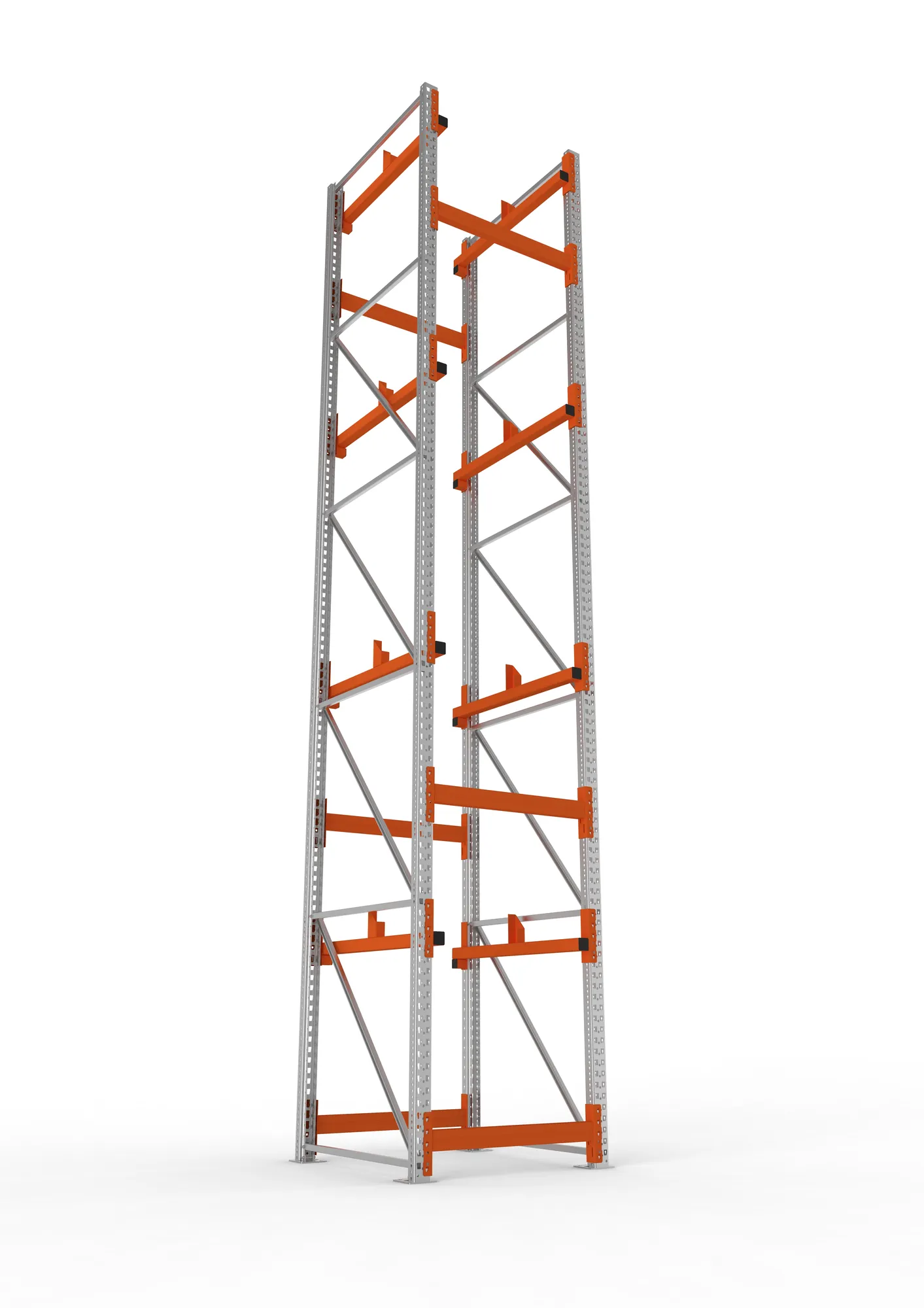 META MULTIPAL | Kabeltrommelregal | Grundregal | 5500 x 900 x 1100 mm | Feldlast 5500 kg | 2 Ebenen | Typ 1 | verzinkt