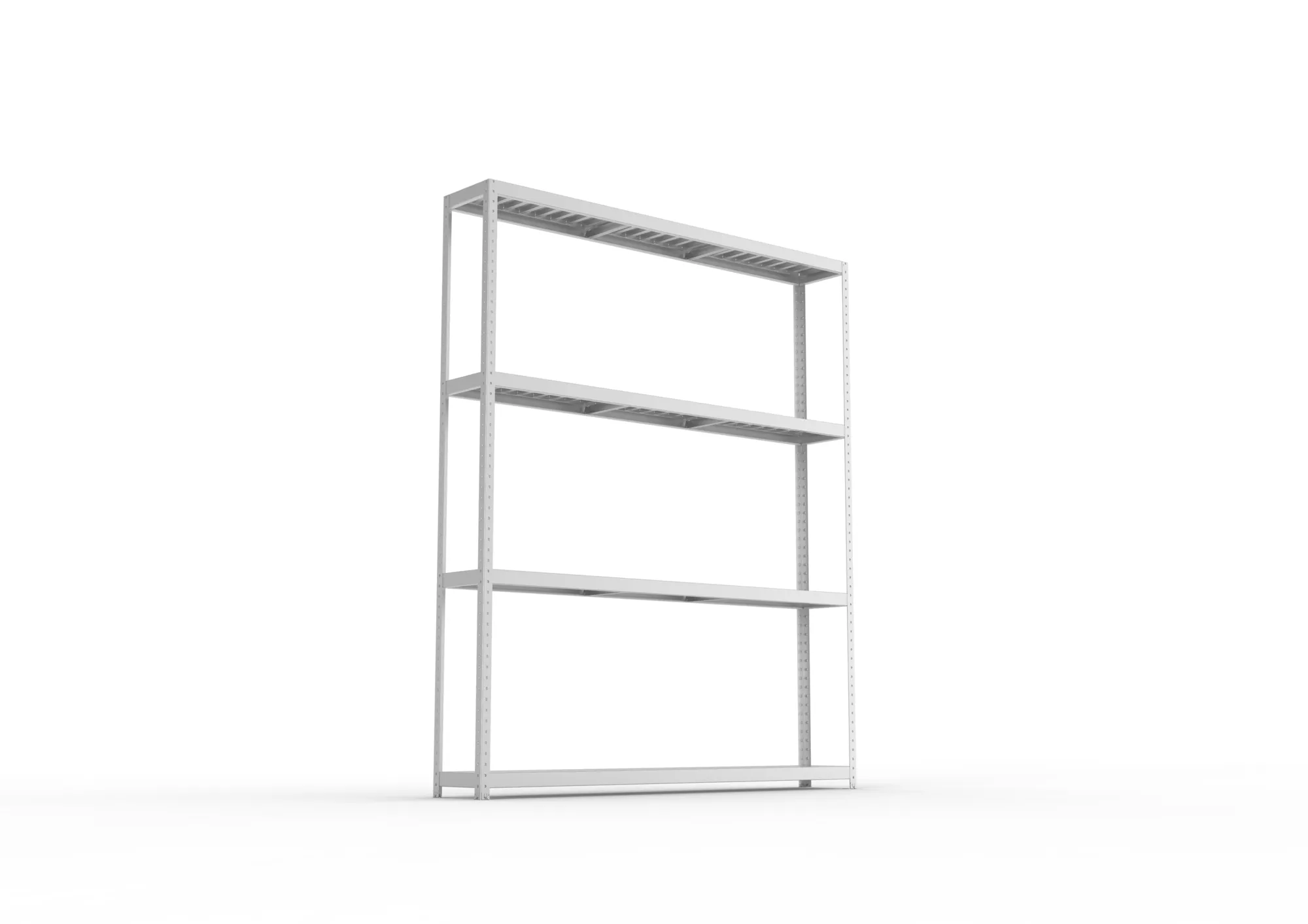 META SPEED-RACK Weitspannregal | Komplettregal | 2970 x 2500 x 400 mm | Fachlast 400 kg | Stahlpaneelböden | 4 Ebenen