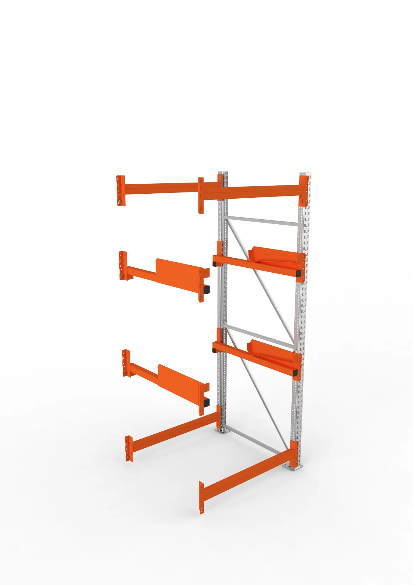 META MULTIPAL | Kabeltrommelregal | Anbauregal | 2700 x 1100 x 1100 mm | Feldlast 4000 kg | 2 Ebenen | Typ 2 | verzinkt