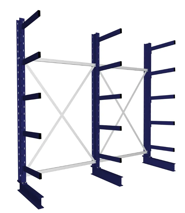 META MULTISTRONG M | Kragarmregal | 2 Felder | 2500 x 2600 x 600 mm | Armlast 355 kg | einseitig | 4+1 Ebenen