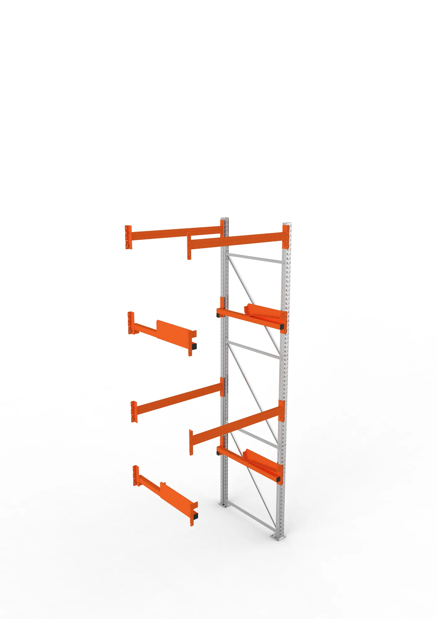 META MULTIPAL | Kabeltrommelregal | Anbauregal | 3800 x 1300 x 1100 mm | Feldlast 4000 kg | 2 Ebenen | Typ 2 | verzinkt