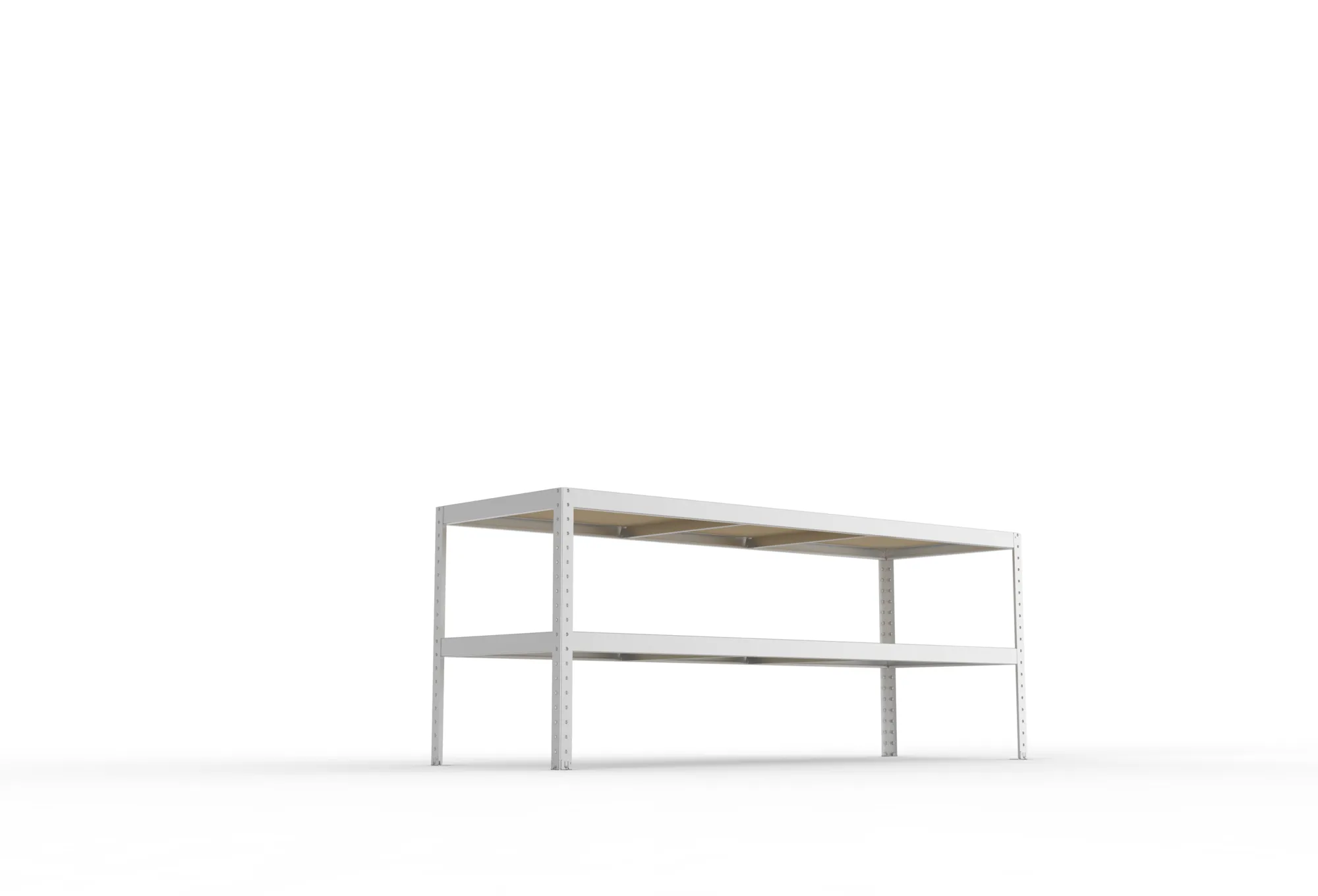META SPEED-RACK | Packtisch | 970 x 2500 x 800 mm | 2 Ebenen | verzinkt