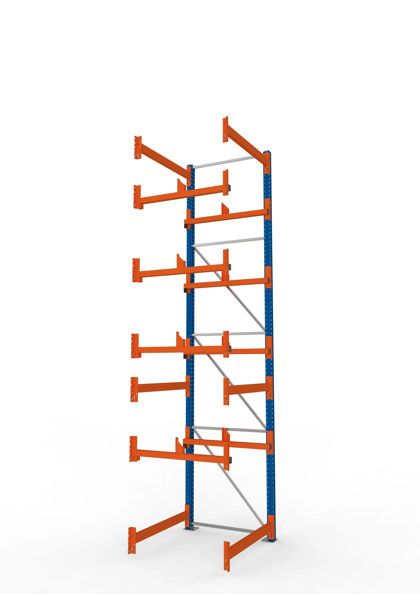 META MULTIPAL | Kabeltrommelregal | Anbauregal | 4400 x 1100 x 1100 mm | Feldlast 5500 kg | 2 Ebenen | Typ 1 | RAL 5010