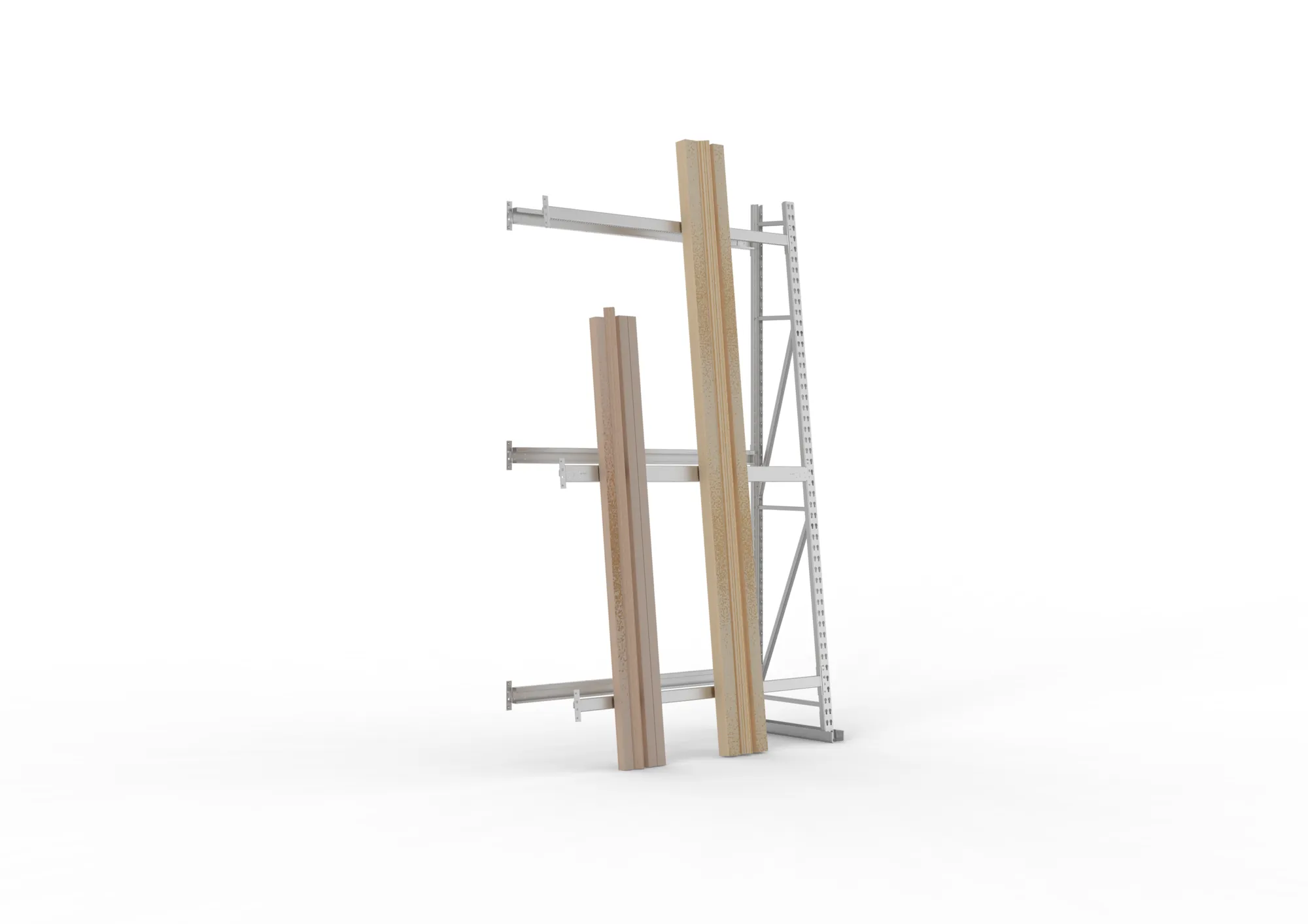 META MINI-RACK | Profillagerregal | Anbauregal | 2500 x 1400 x 500 mm | RAL 7035
