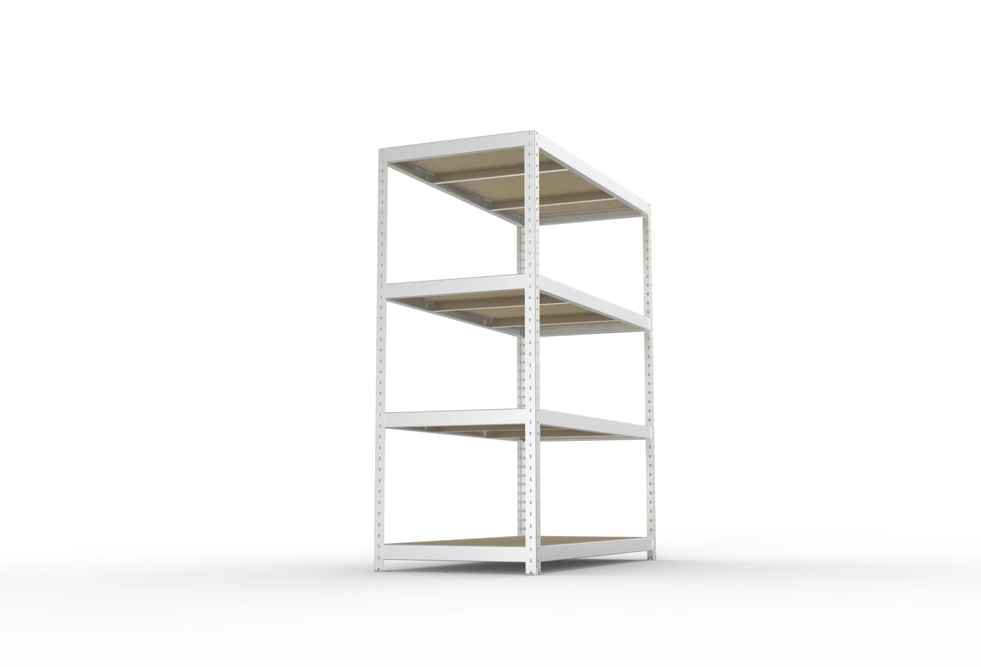 META SPEED-RACK Weitspannregal | Komplettregal | 1970 x 1700 x 800 mm | Fachlast 500 kg | Spanplattenböden | 4 Ebenen