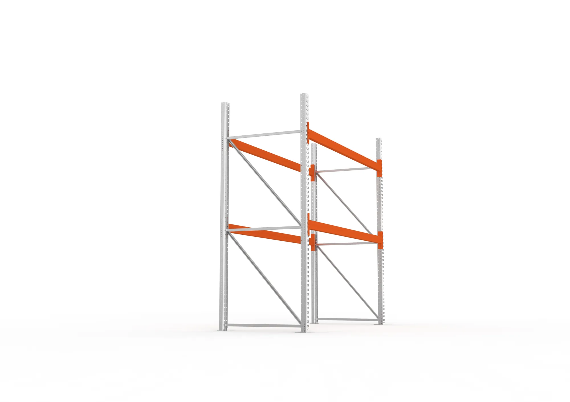 META MULTIPAL Palettenregal | Grundregal | 2700 x 2700 x 1100 mm | 9 Stellplätze à 990 kg