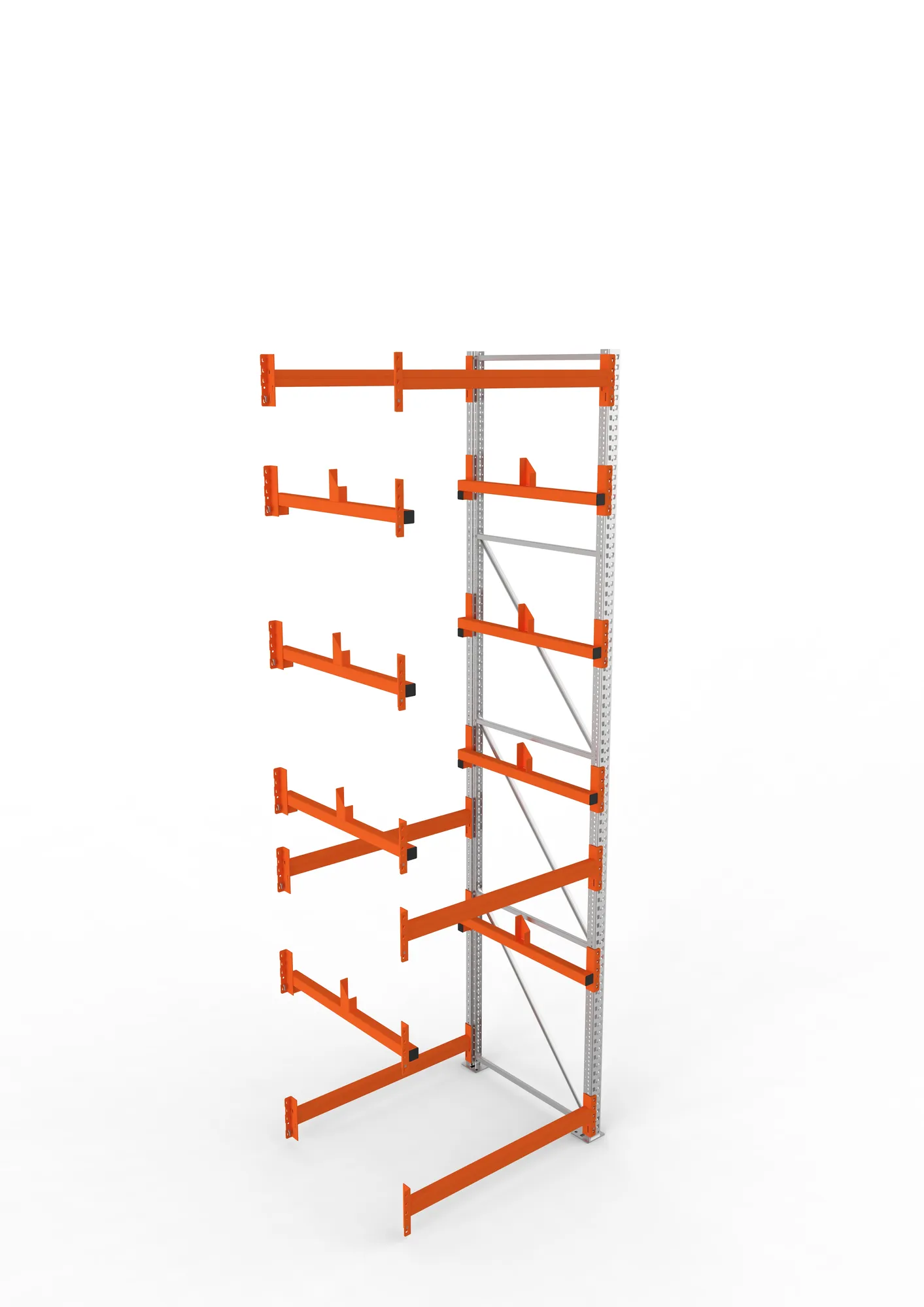 META MULTIPAL | Kabeltrommelregal | Anbauregal | 4400 x 1300 x 1100 mm | Feldlast 5500 kg | 2 Ebenen | Typ 1 | verzinkt