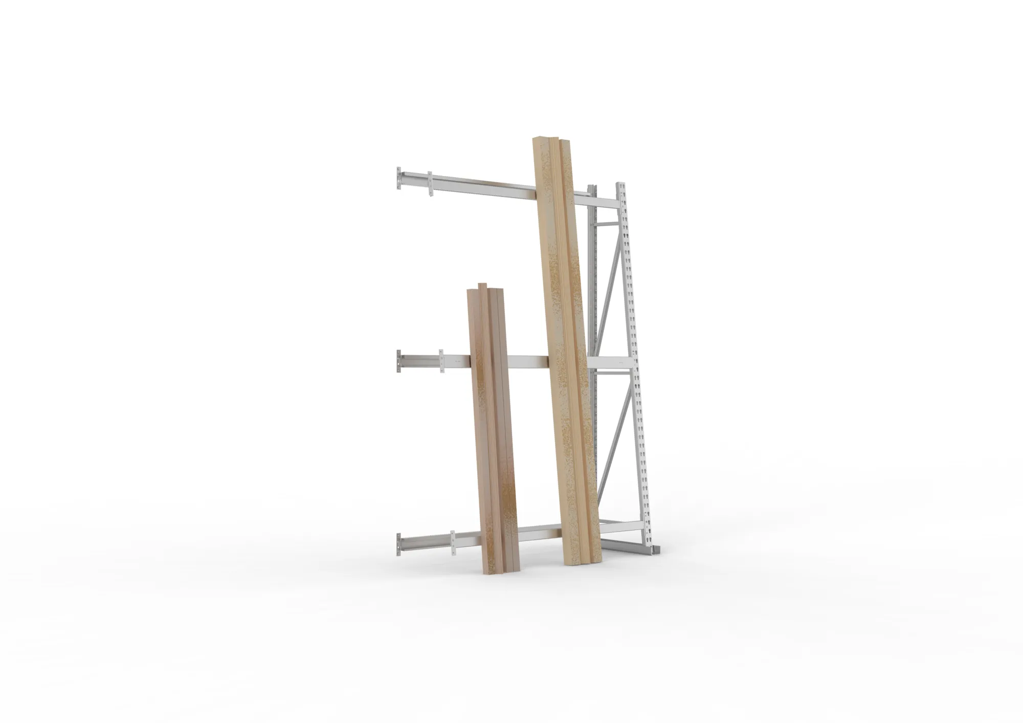 META MINI-RACK | Profillagerregal | Anbauregal | 2200 x 1400 x 500 mm | RAL 7035