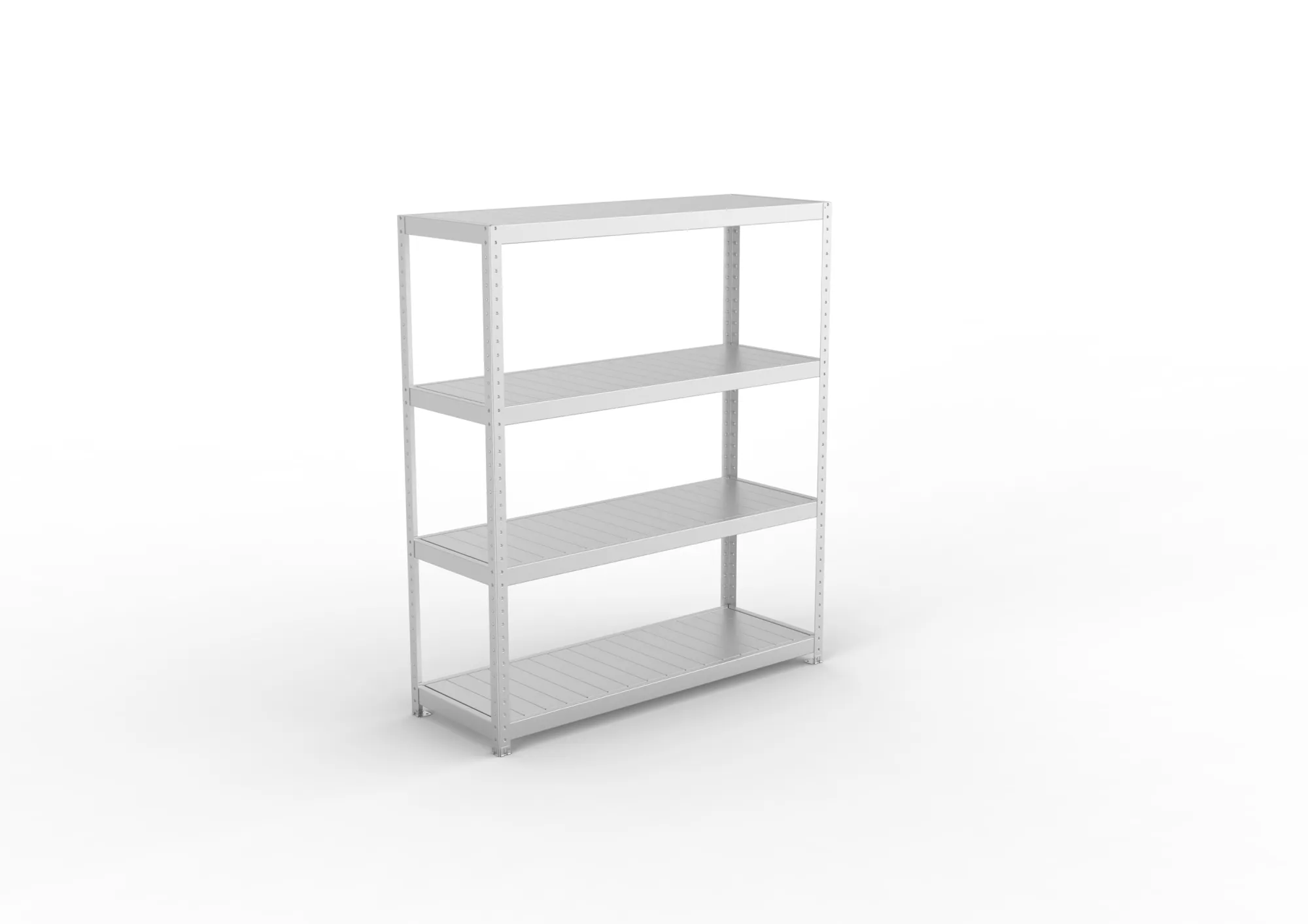 META SPEED-RACK Weitspannregal | Komplettregal | 1970 x 1700 x 600 mm | Fachlast 500 kg | Stahlpaneelböden | 4 Ebenen