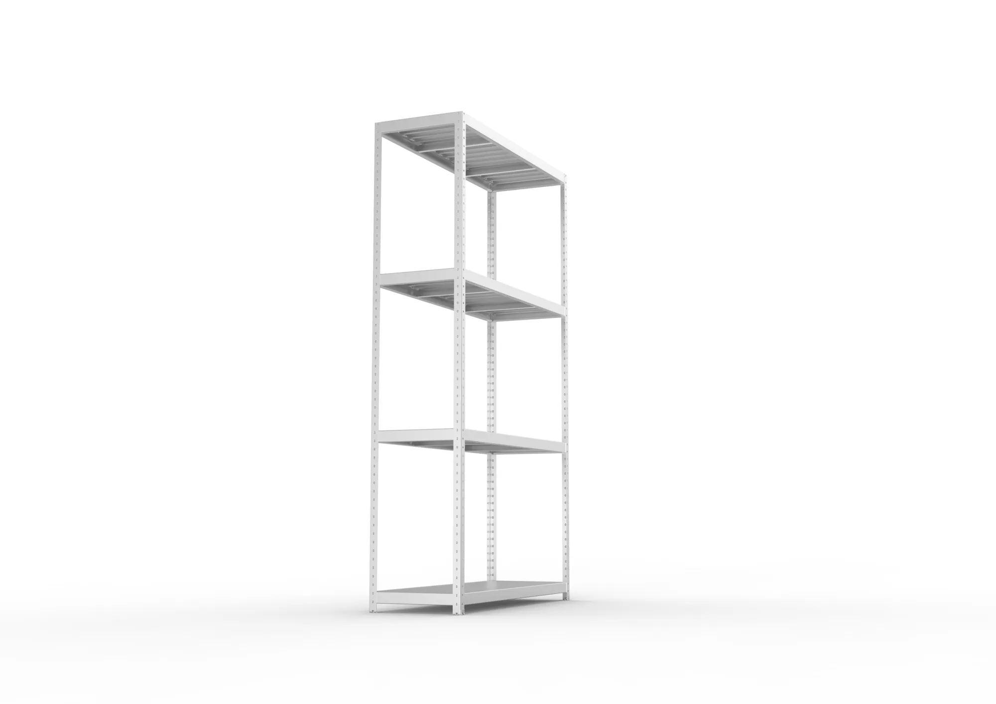 META SPEED-RACK Weitspannregal | Komplettregal | 2970 x 1700 x 600 mm | Fachlast 500 kg | Stahlpaneelböden | 4 Ebenen