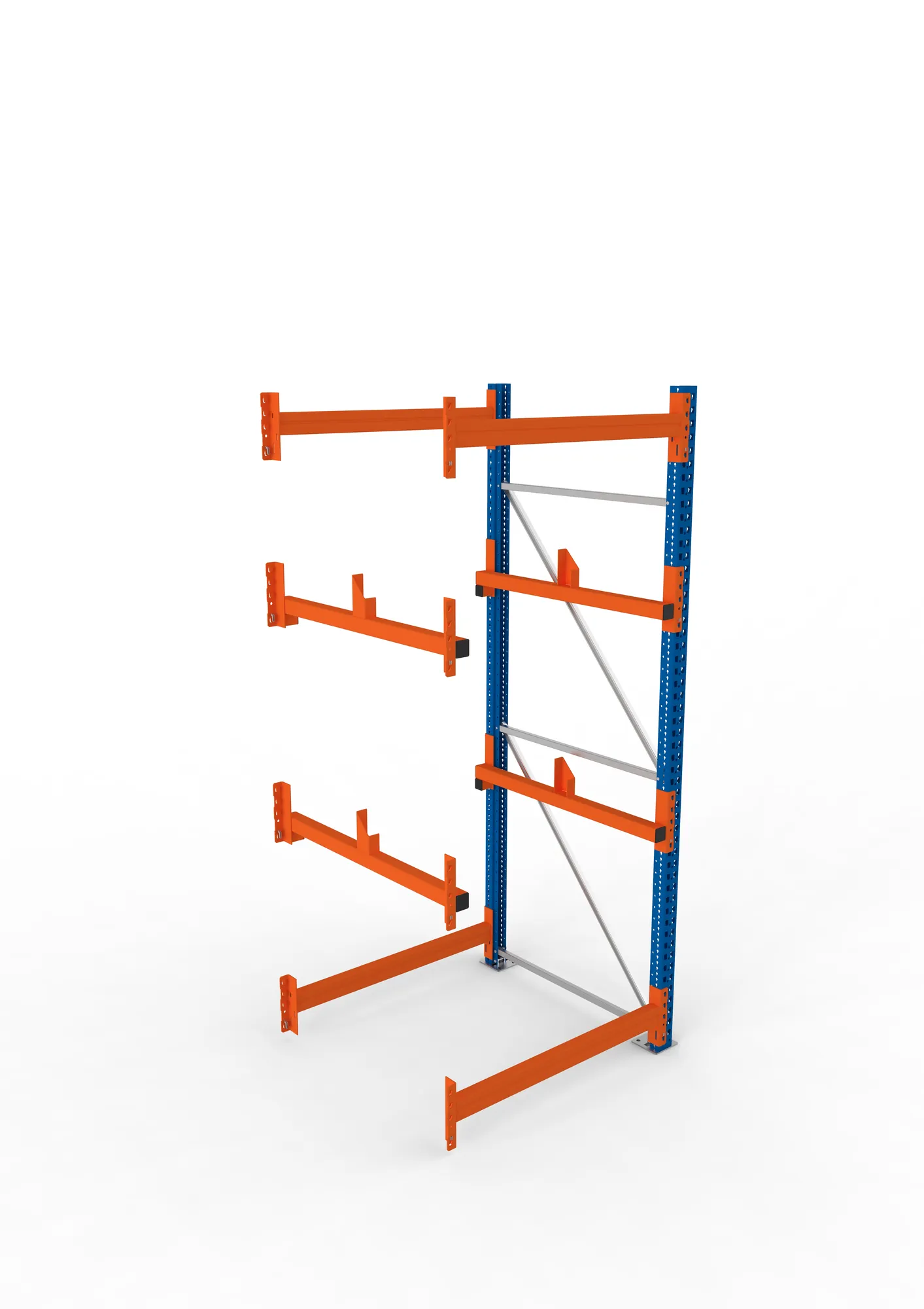 META MULTIPAL | Kabeltrommelregal | Anbauregal | 2700 x 1100 x 1100 mm | Feldlast 4000 kg | 2 Ebenen | Typ 1 | RAL 5010