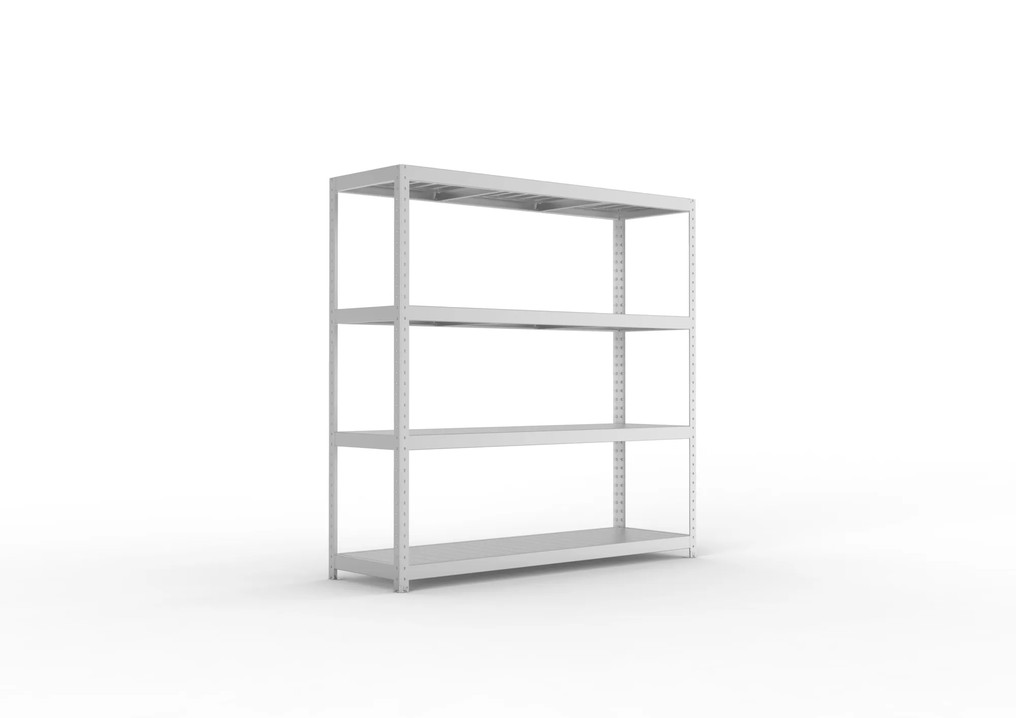 META SPEED-RACK Weitspannregal | Komplettregal | 1970 x 2000 x 600 mm | Fachlast 500 kg | Stahlpaneelböden | 4 Ebenen