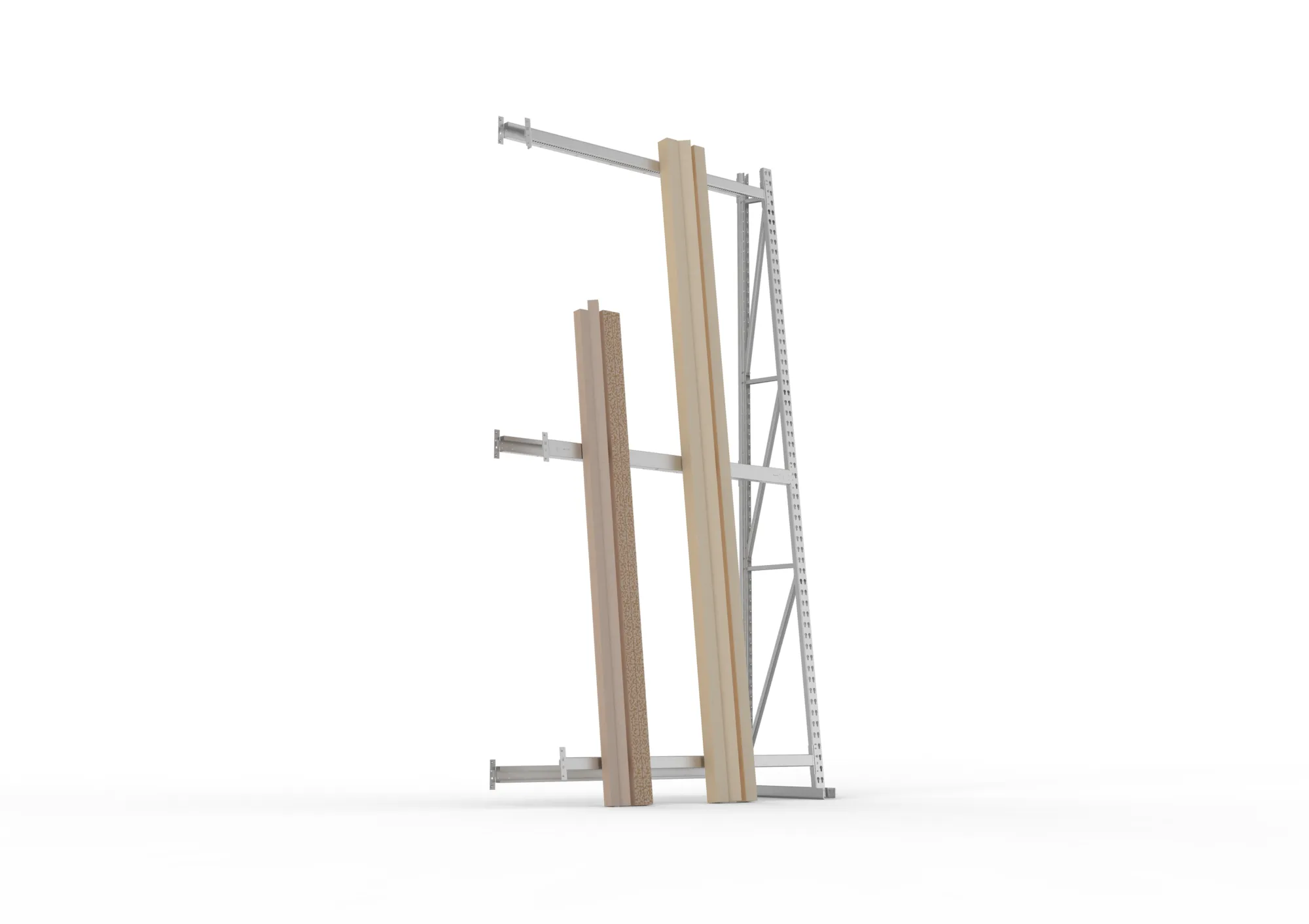 META MINI-RACK | Profillagerregal | Anbauregal | 3000 x 1400 x 500 mm | RAL 7035