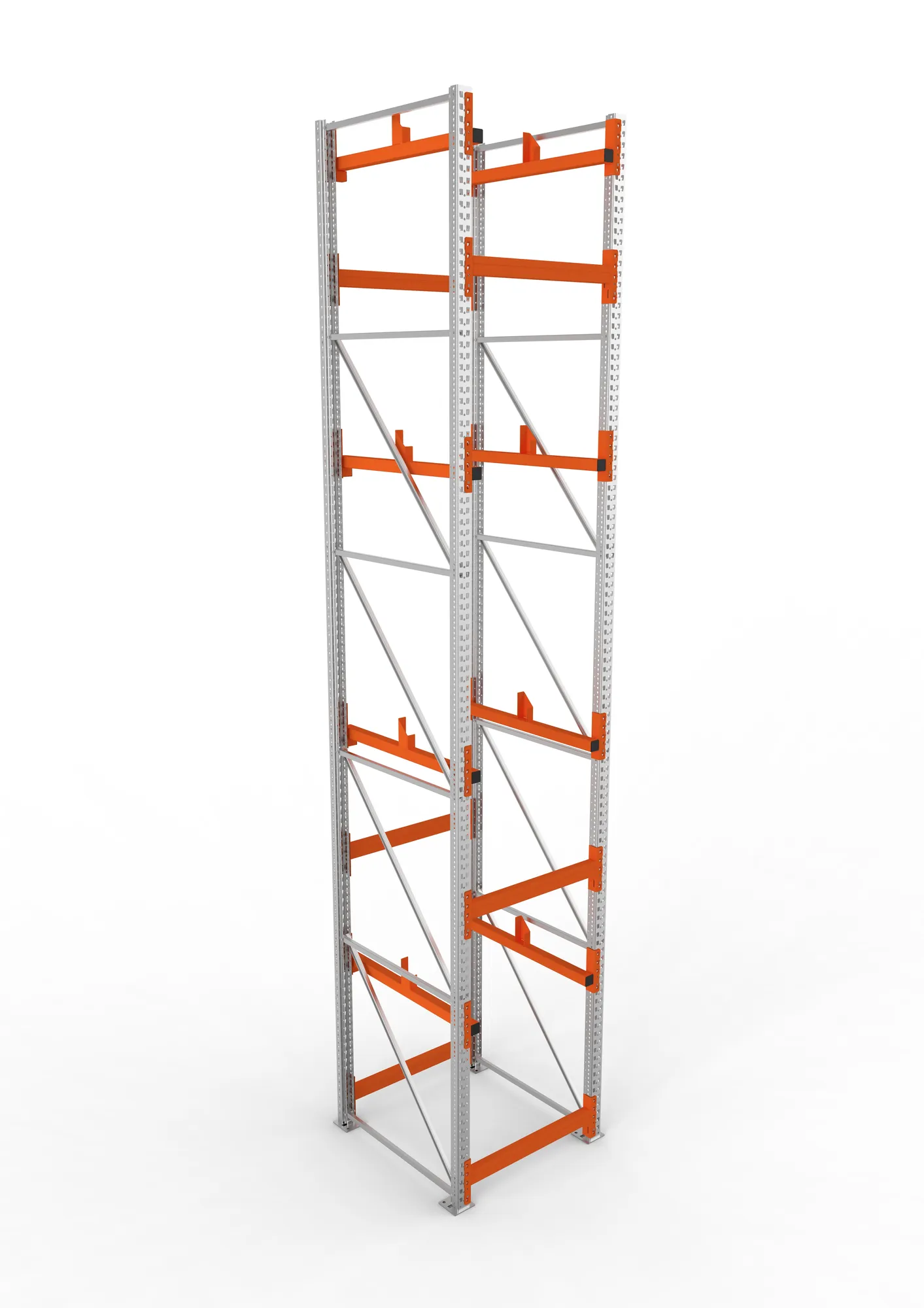 META MULTIPAL | Kabeltrommelregal | Grundregal | 5500 x 900 x 1100 mm | Feldlast 5500 kg | 2 Ebenen | Typ 1 | verzinkt