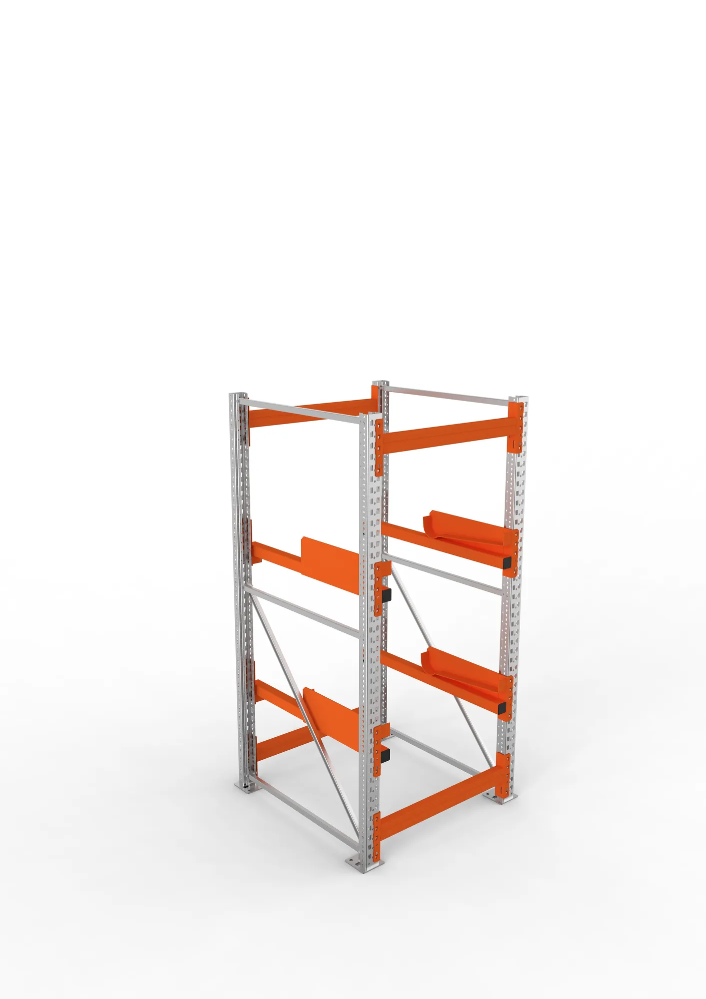 META MULTIPAL | Kabeltrommelregal | Grundregal | 2200 x 900 x 1100 mm | Feldlast 4000 kg | 2 Ebenen | Typ 2 | verzinkt
