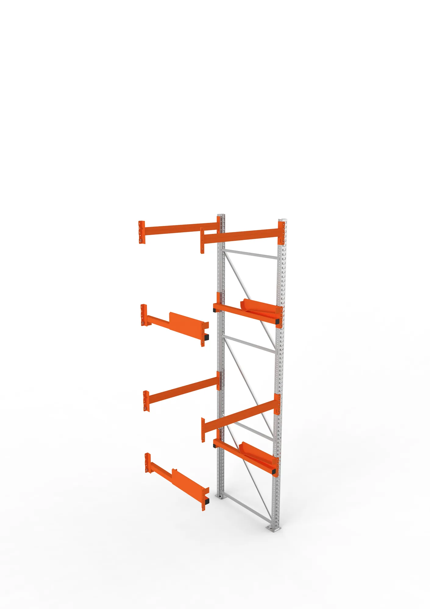 META MULTIPAL | Kabeltrommelregal | Anbauregal | 3800 x 1100 x 1100 mm | Feldlast 4000 kg | 2 Ebenen | Typ 2 | RAL 5010