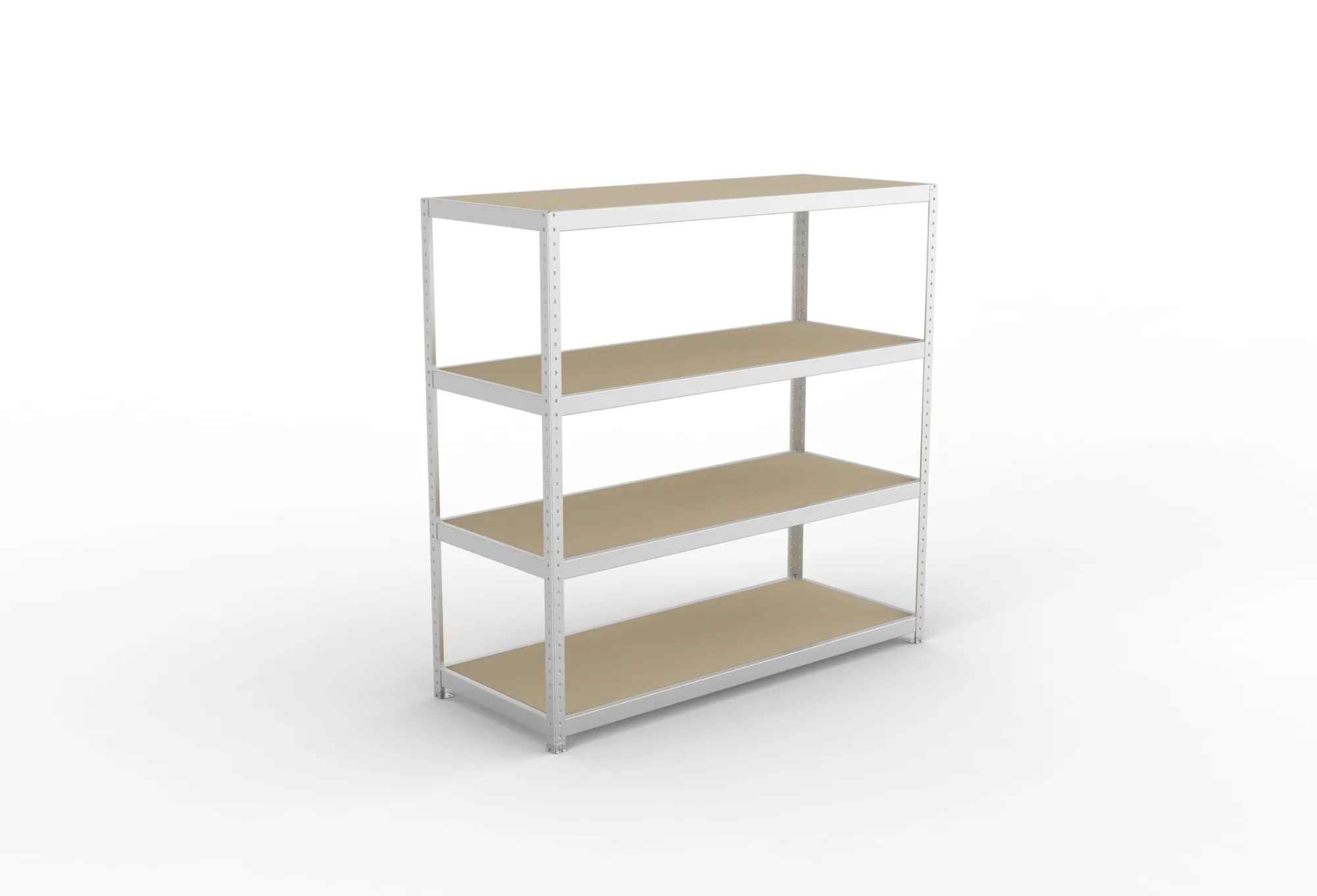 META SPEED-RACK Weitspannregal | Komplettregal | 1970 x 2000 x 800 mm | Fachlast 500 kg | Spanplattenböden | 4 Ebenen
