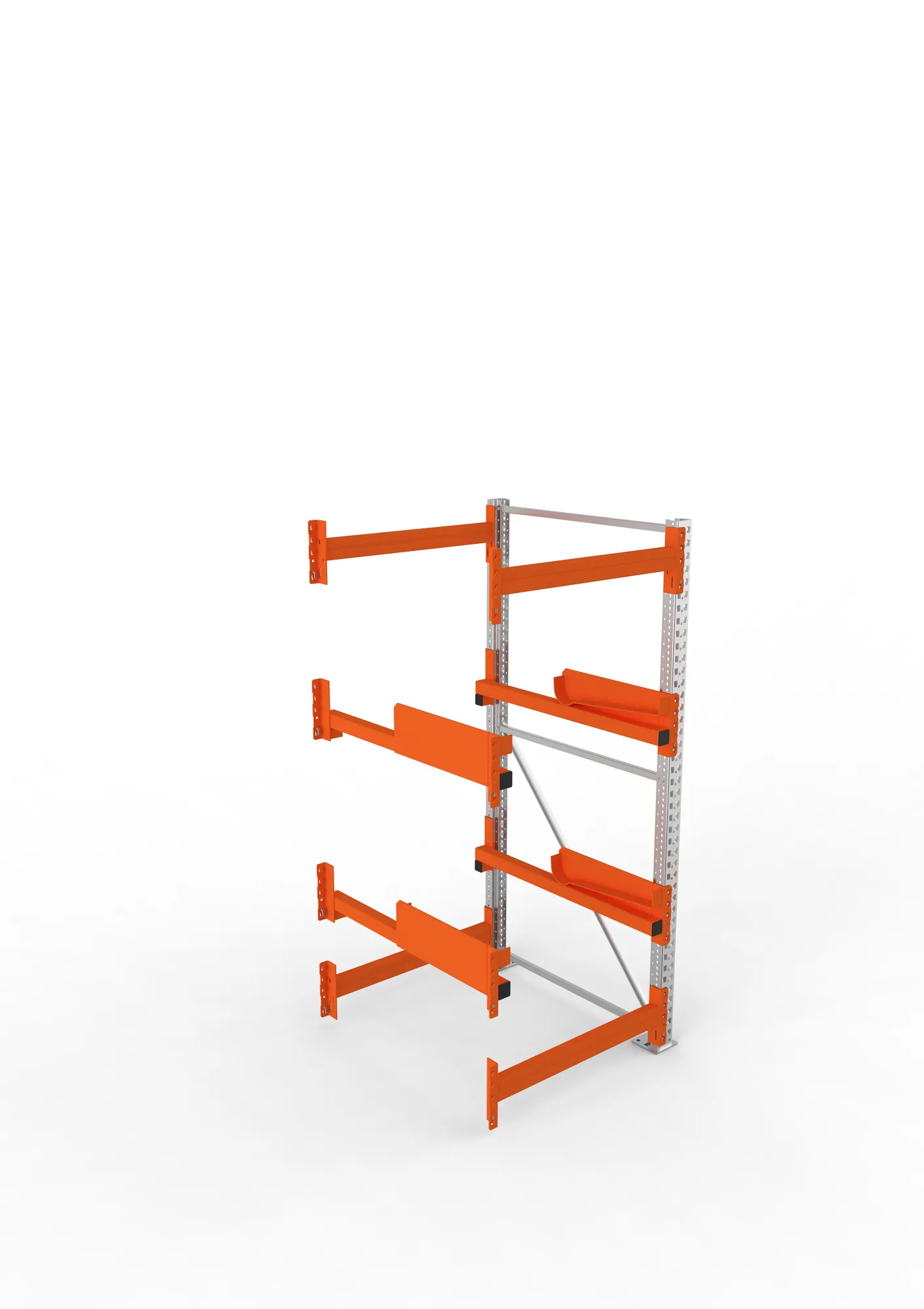META MULTIPAL | Kabeltrommelregal | Anbauregal | 2200 x 900 x 1100 mm | Feldlast 4000 kg | 2 Ebenen | Typ 2 | verzinkt