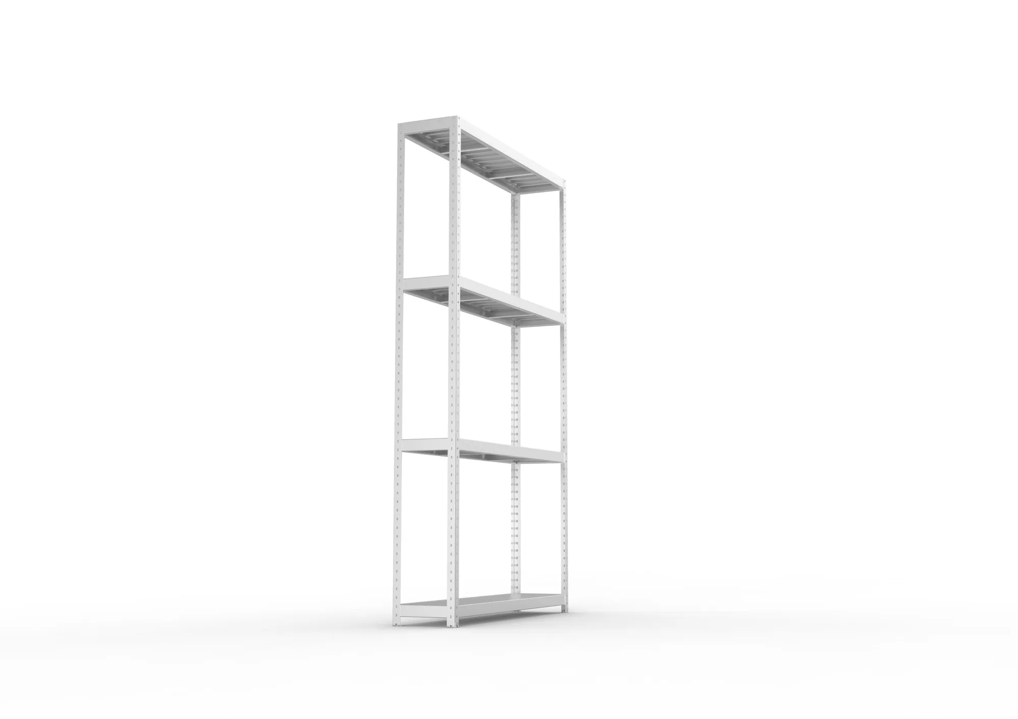 META SPEED-RACK Weitspannregal | Komplettregal | 2970 x 1700 x 400 mm | Fachlast 500 kg | Stahlpaneelböden | 4 Ebenen