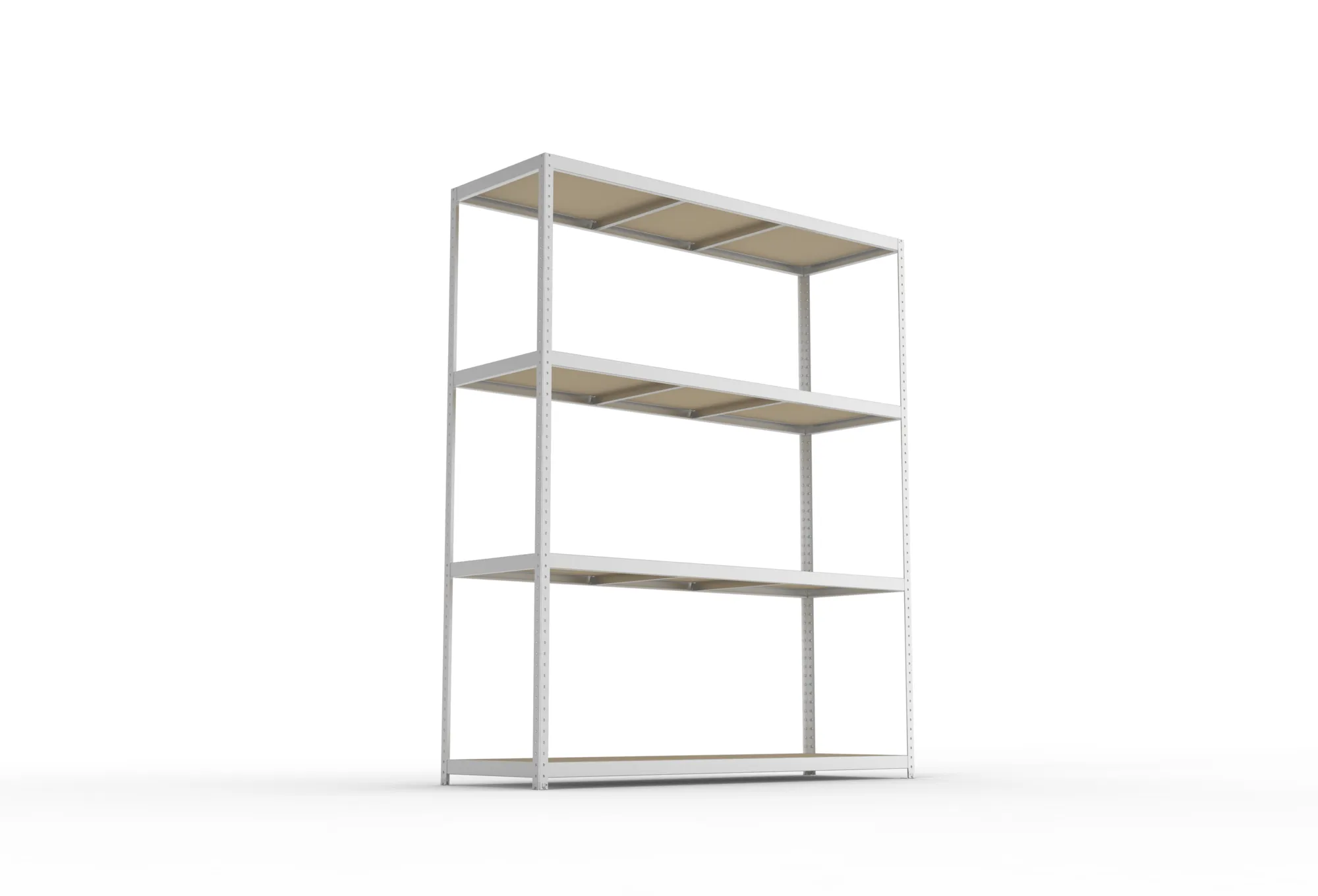 META SPEED-RACK Weitspannregal | Komplettregal | 2970 x 2500 x 800 mm | Fachlast 400 kg | Spanplattenböden | 4 Ebenen