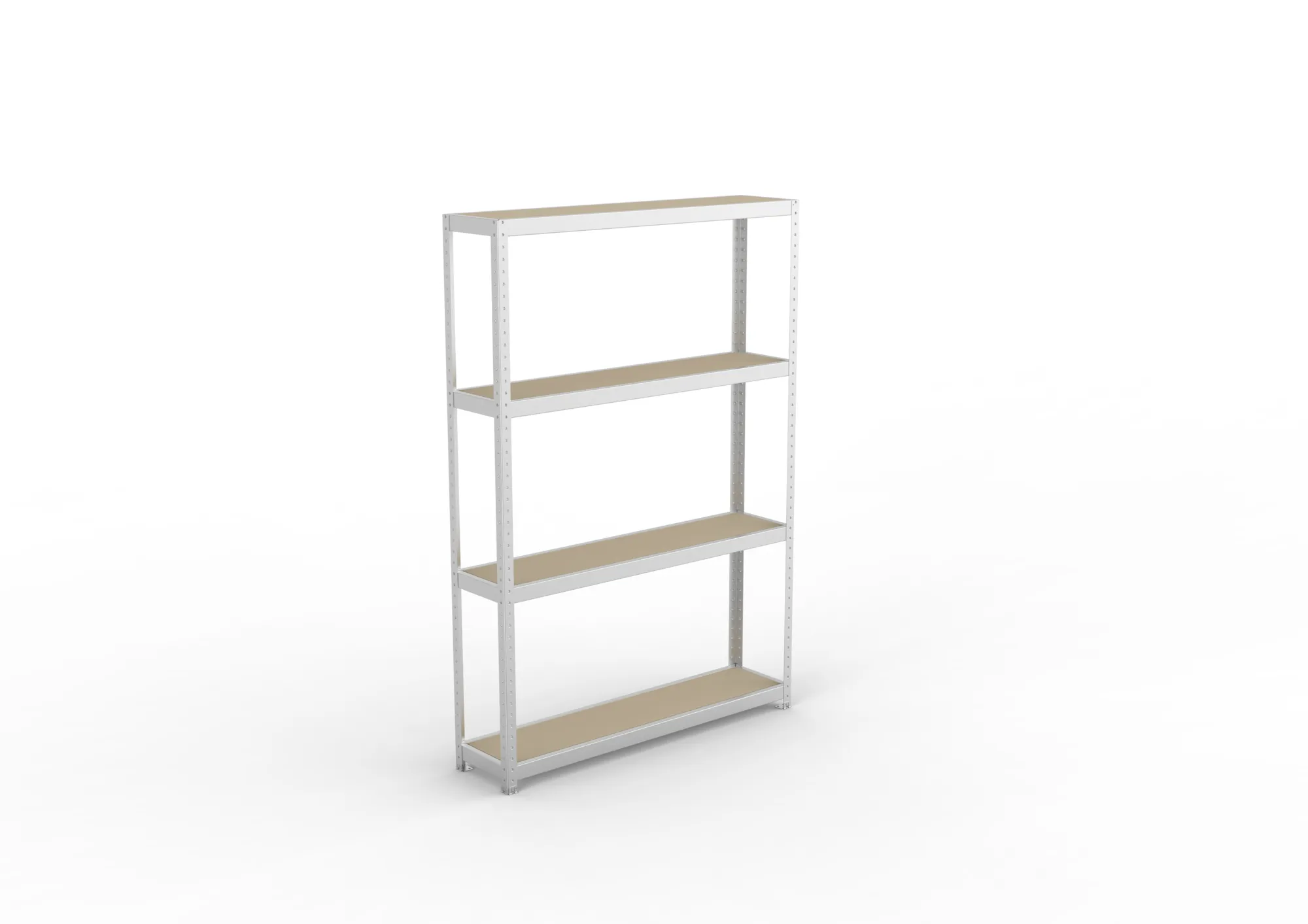 META SPEED-RACK Weitspannregal | Komplettregal | 2470 x 1700 x 400 mm | Fachlast 500 kg | Spanplattenböden | 4 Ebenen