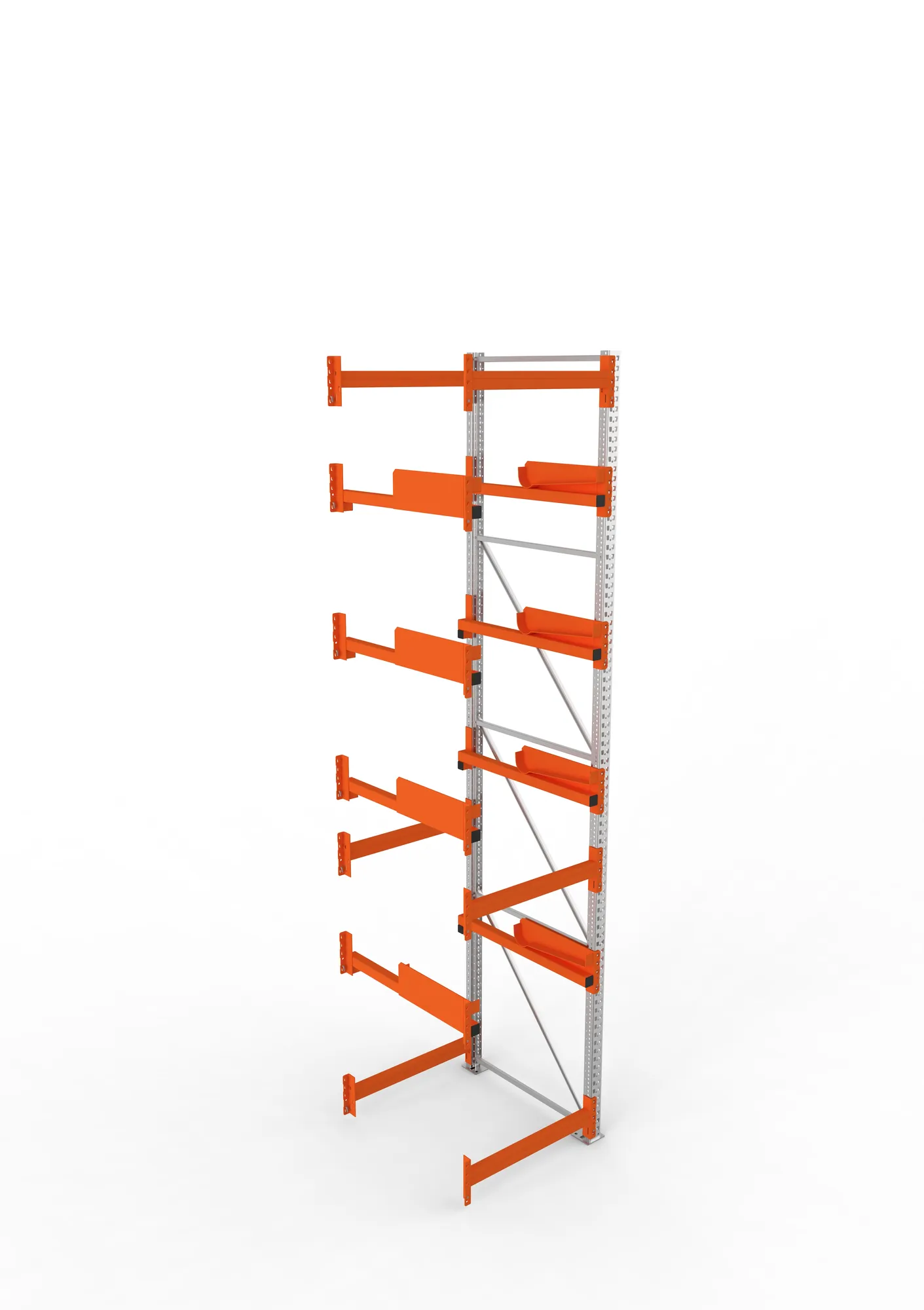 META MULTIPAL | Kabeltrommelregal | Anbauregal | 4400 x 900 x 1100 mm | Feldlast 5500 kg | 4 Ebenen | Typ 2 | verzinkt