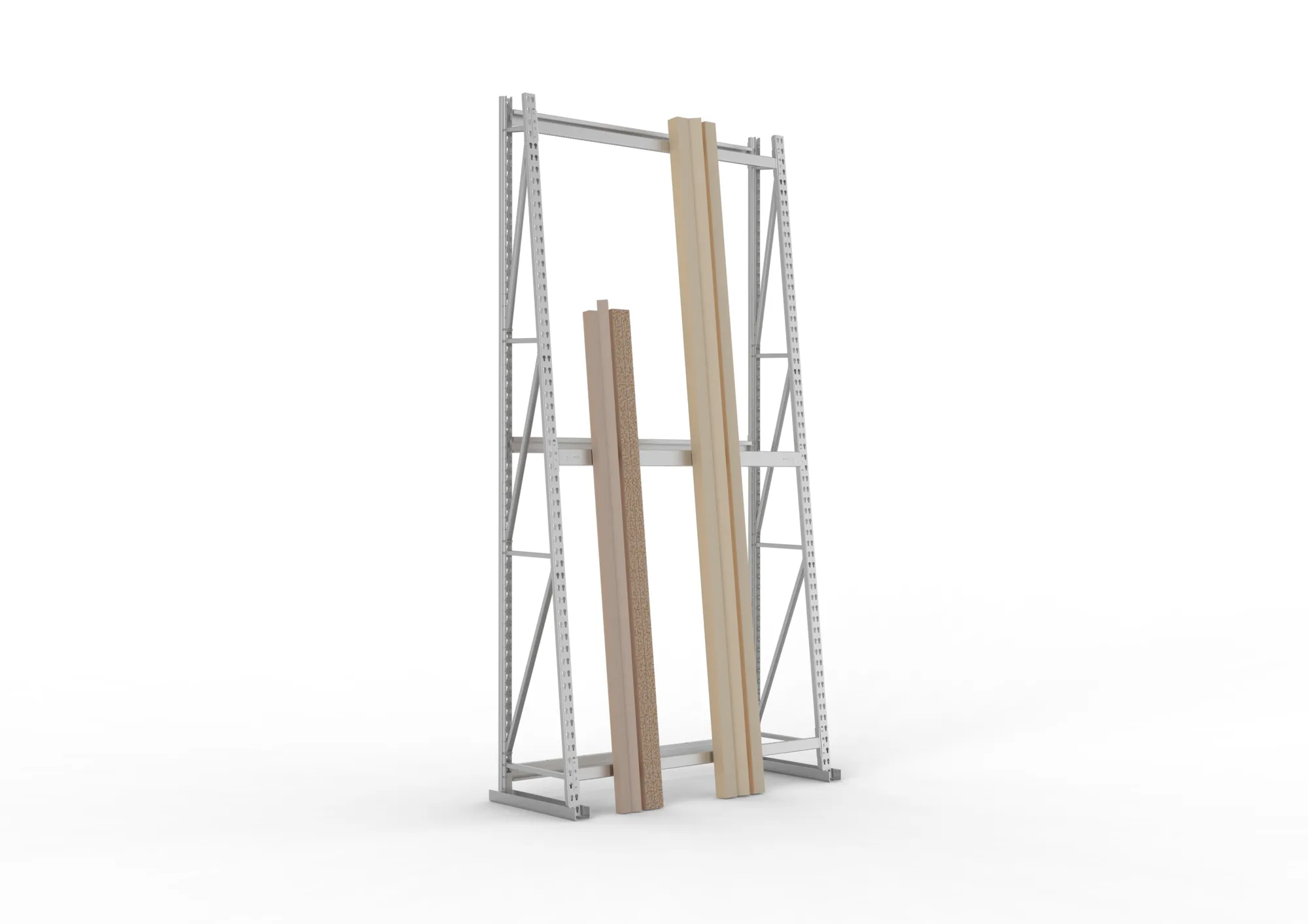 META MINI-RACK | Profillagerregal | Grundregal | 3000 x 1400 x 500 mm | RAL 7035