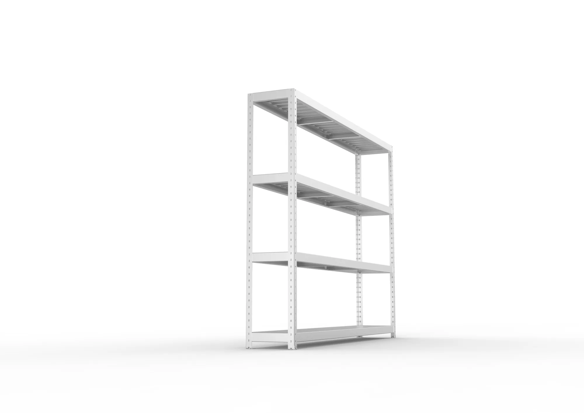 META SPEED-RACK Weitspannregal | Komplettregal | 1970 x 2500 x 400 mm | Fachlast 400 kg | Stahlpaneelböden | 4 Ebenen
