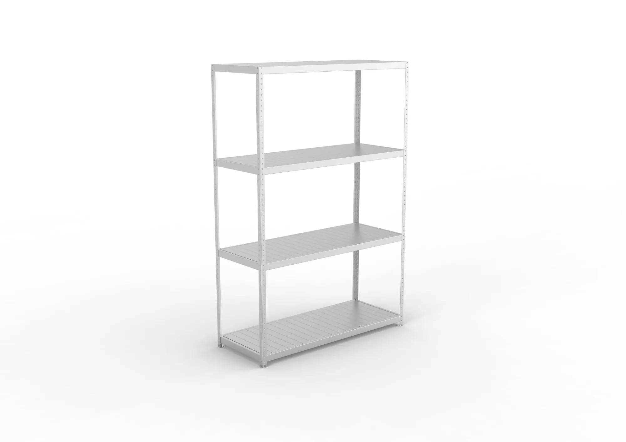 META SPEED-RACK Weitspannregal | Komplettregal | 2970 x 2000 x 800 mm | Fachlast 500 kg | Stahlpaneelböden | 4 Ebenen