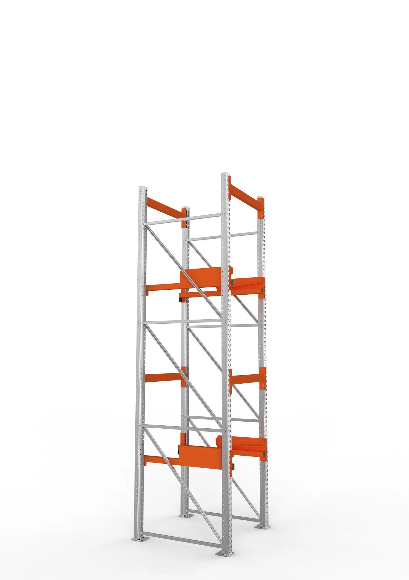 META MULTIPAL | Kabeltrommelregal | Grundregal | 3800 x 900 x 1100 mm | Feldlast 4000 kg | 2 Ebenen | Typ 2 | verzinkt