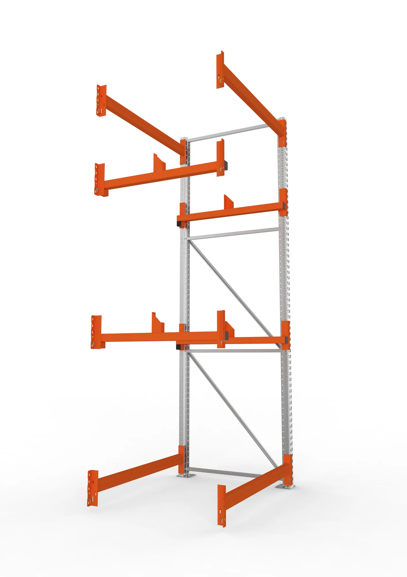 META MULTIPAL | Kabeltrommelregal | Anbauregal | 3300 x 1300 x 1100 mm | Feldlast 4000 kg | 2 Ebenen | Typ 1 | verzinkt