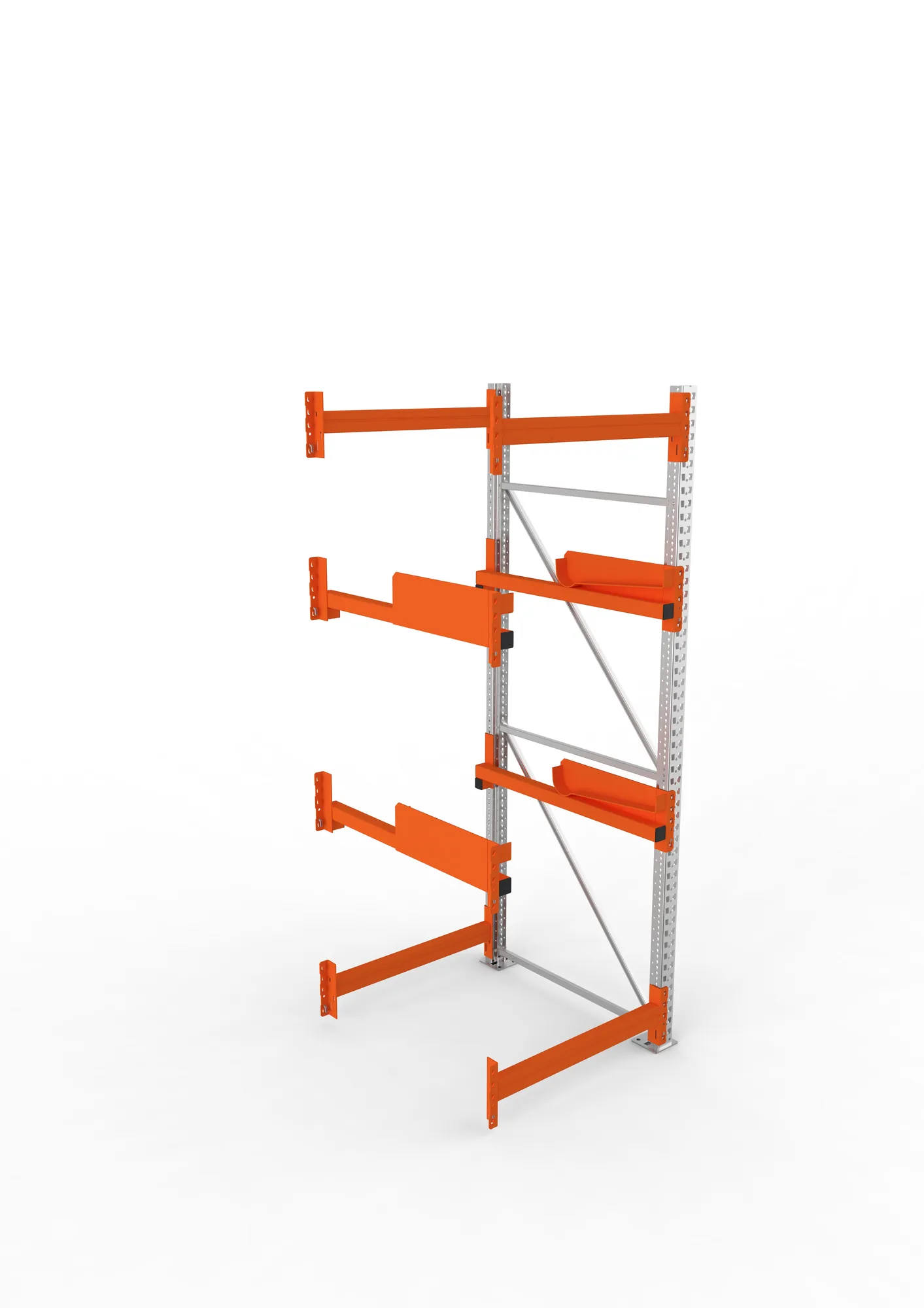META MULTIPAL | Kabeltrommelregal | Anbauregal | 2700 x 900 x 1100 mm | Feldlast 4000 kg | 2 Ebenen | Typ 2 | verzinkt